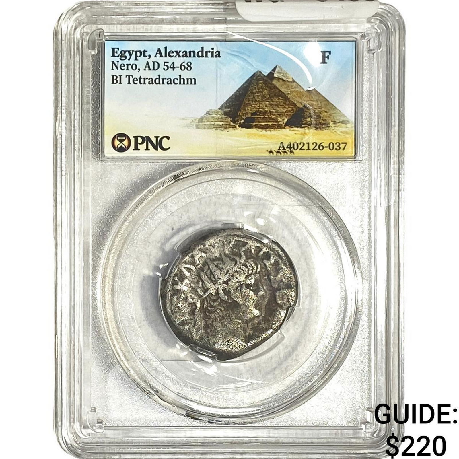 Roman Egypt, Alexandria, 54-68AD Nero Bi Tetradrachm PNC FFALSE FALSE: Roman Egypt, Alexandria, 54-68AD Nero Bi Tetradrachm PNC FFALSE FALSE