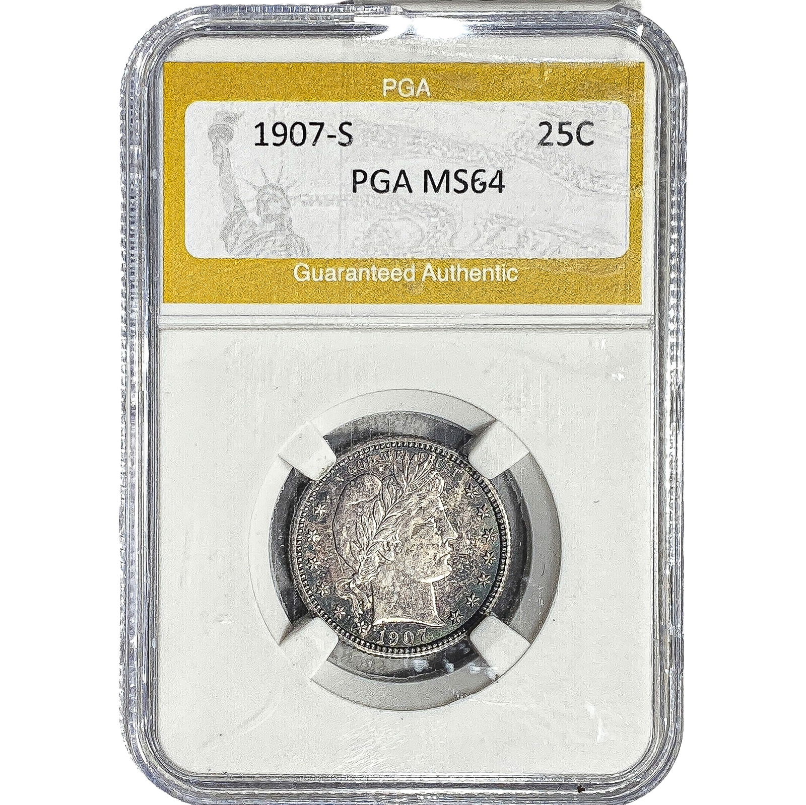 1907-S Barber Quarter PGA MS64 (1 of 2)