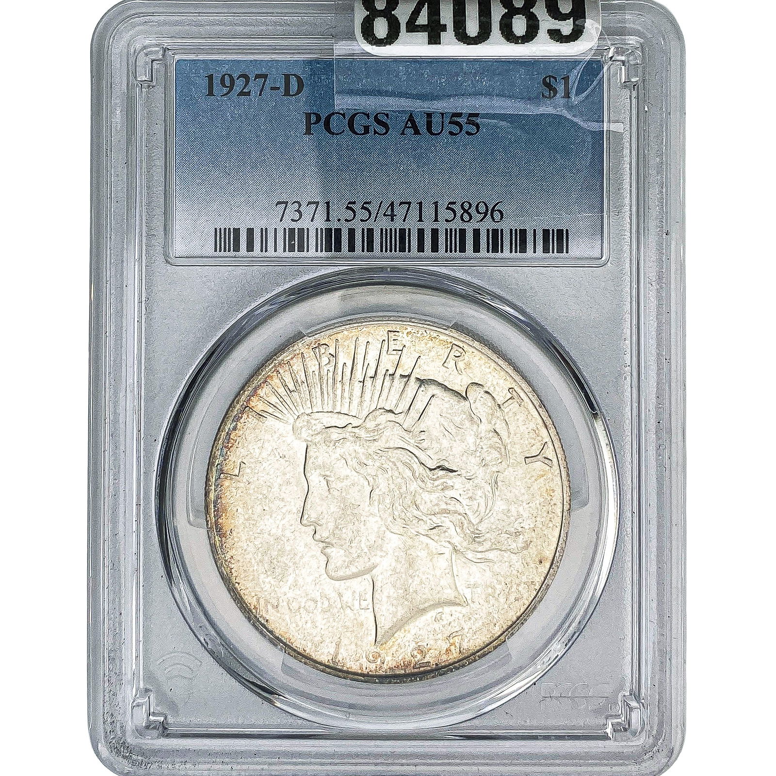 1927-D Silver Peace Dollar PCGS AU55 (1 of 2)