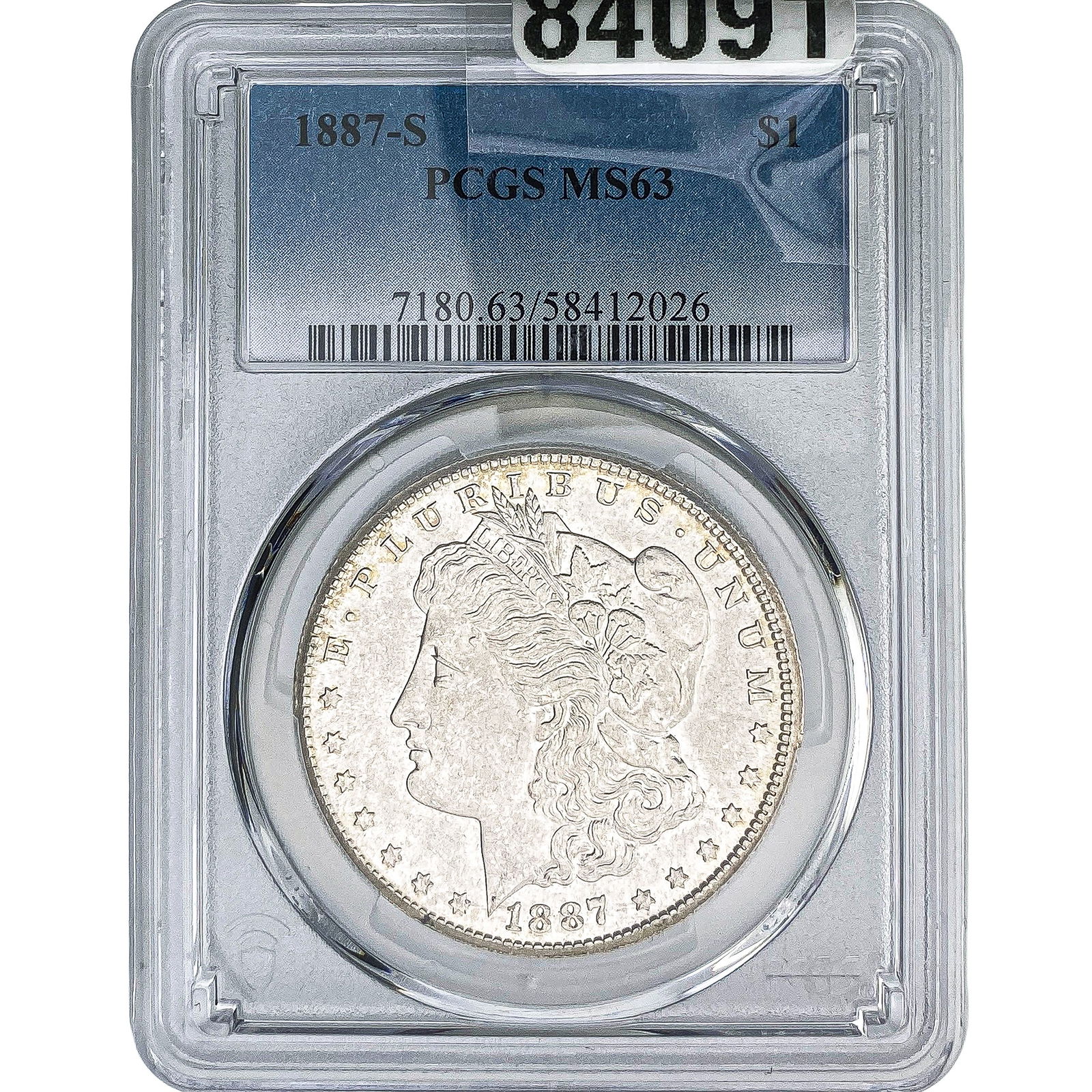 1887-S Morgan Silver Dollar PCGS MS63 (1 of 2)