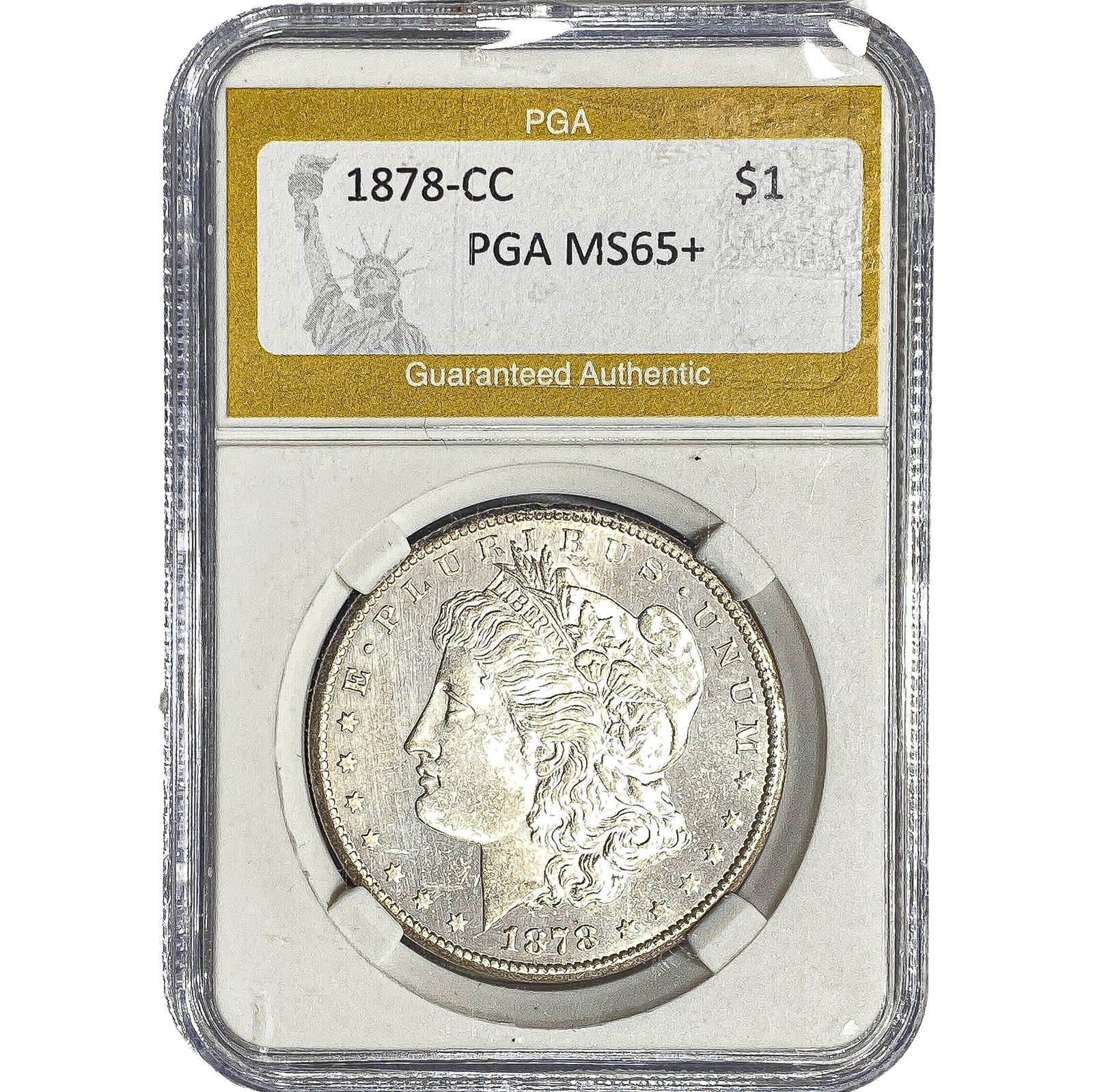 1878-CC Morgan Silver Dollar PGA MS65+ (1 of 2)