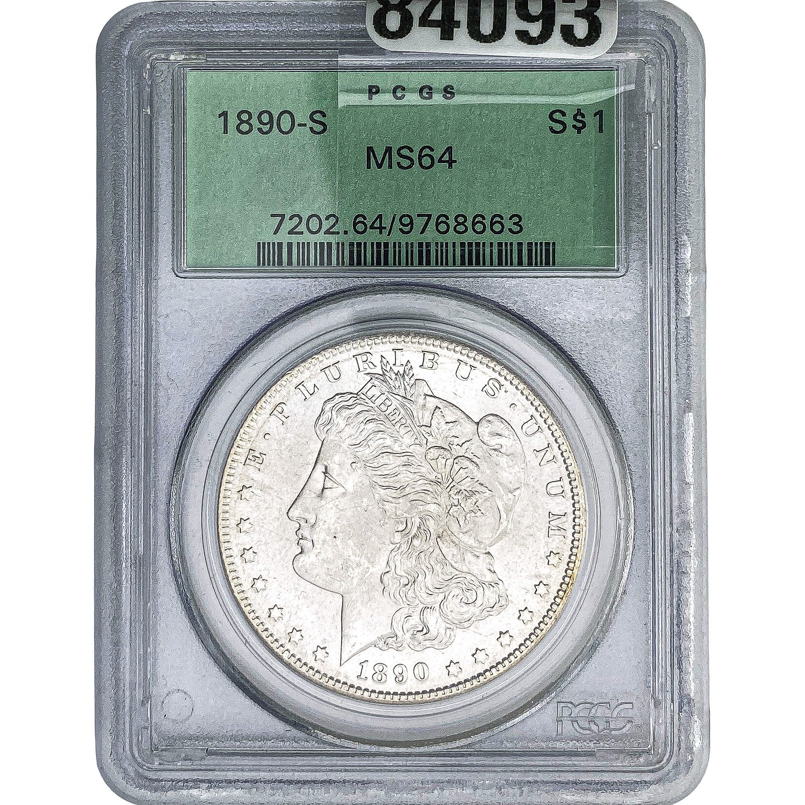 1890-S Morgan Silver Dollar PCGS MS64 (1 of 2)