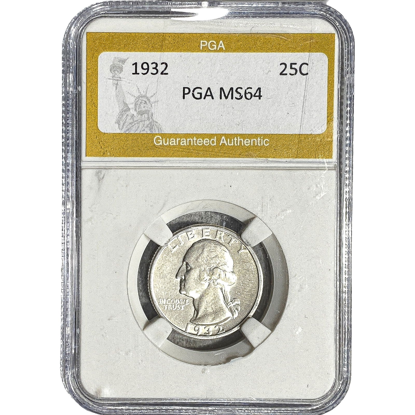 1932 Washington Silver Quarter PGA MS64: 1932 Washington Silver Quarter PGA MS64