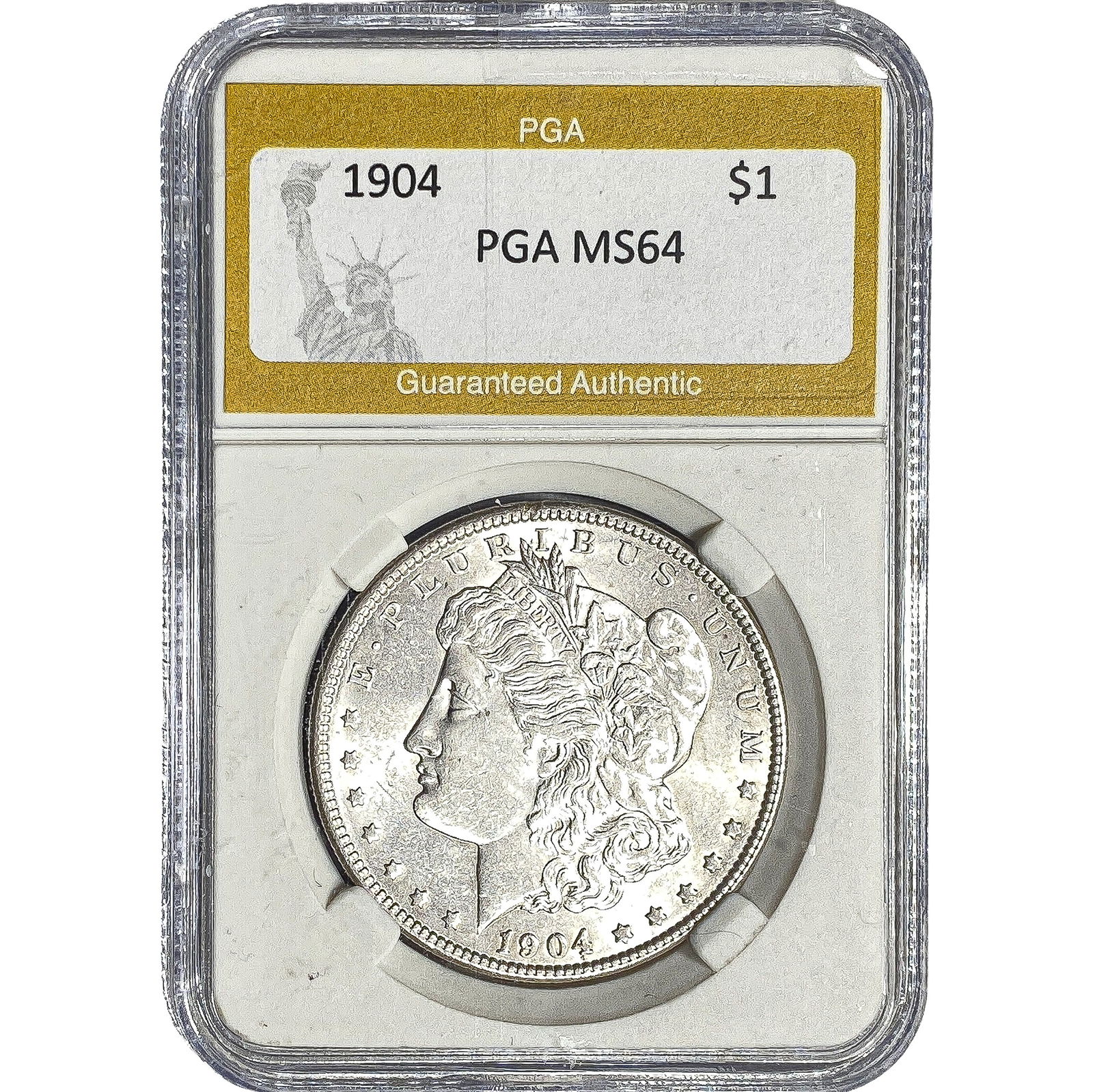 1904 Morgan Silver Dollar PGA MS64: 1904 Morgan Silver Dollar PGA MS64