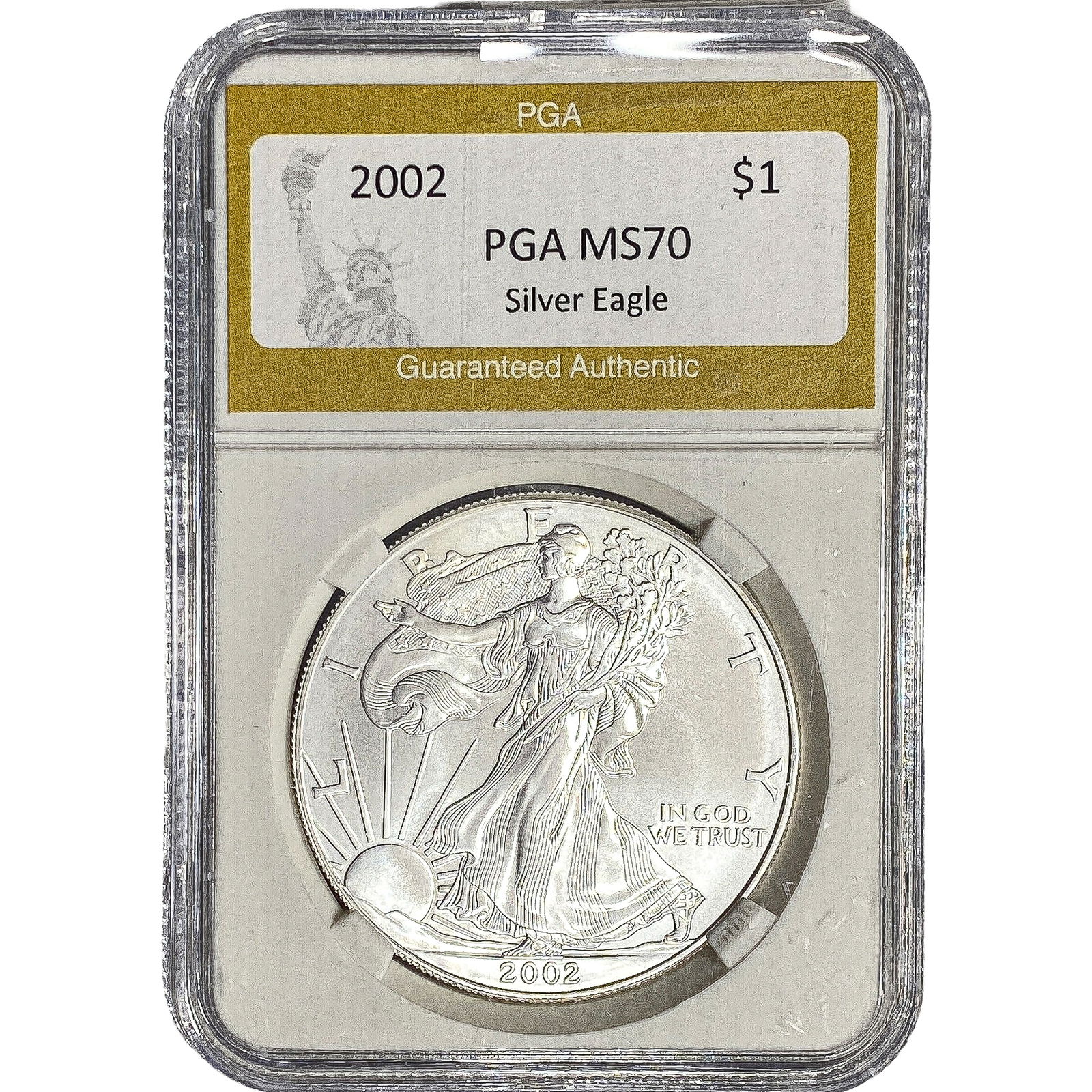 2002 Silver Eagle PGA MS70: 2002 Silver Eagle PGA MS70