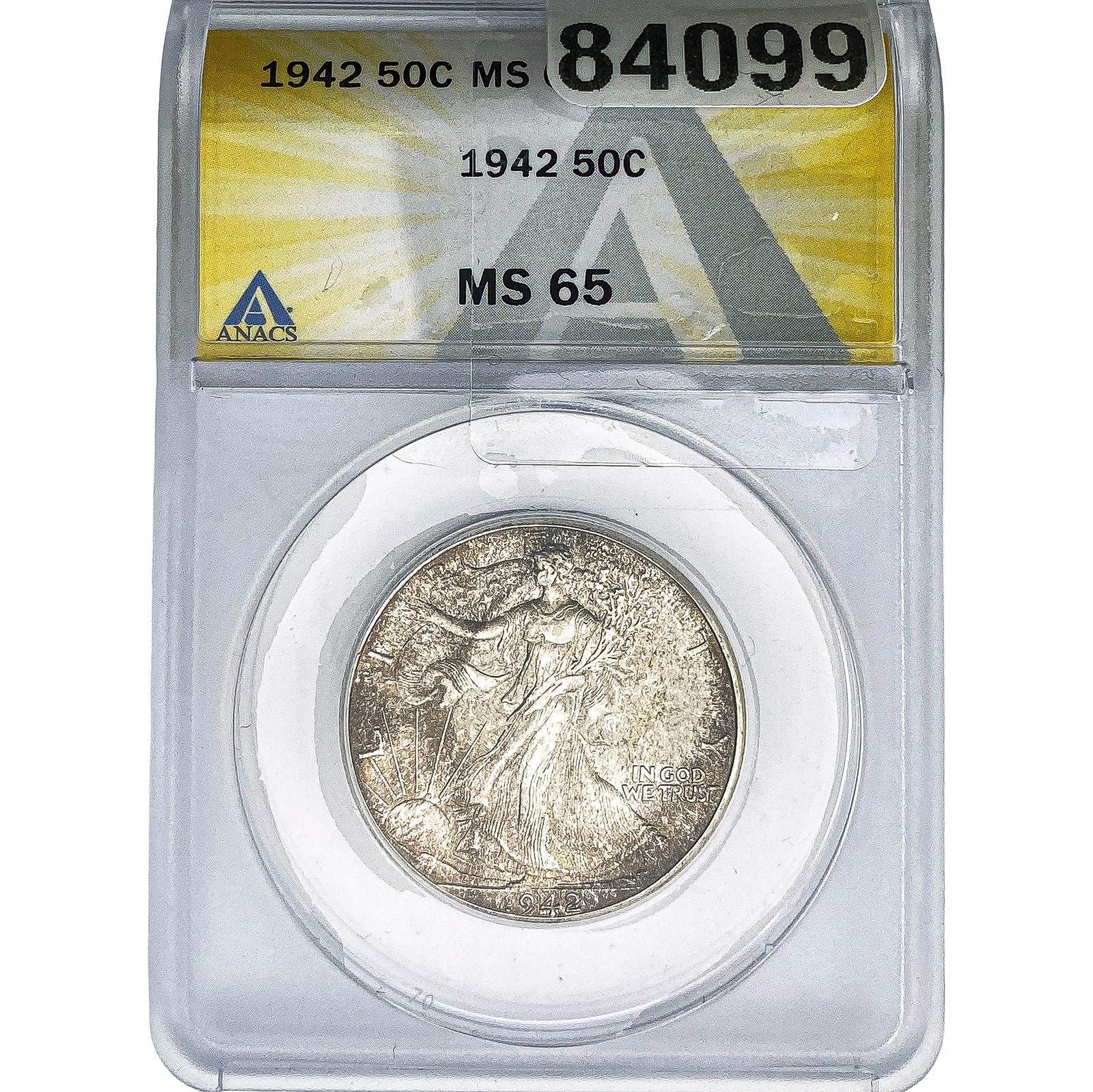 1942 Walking Liberty Half Dollar ANACS MS65 (1 of 2)