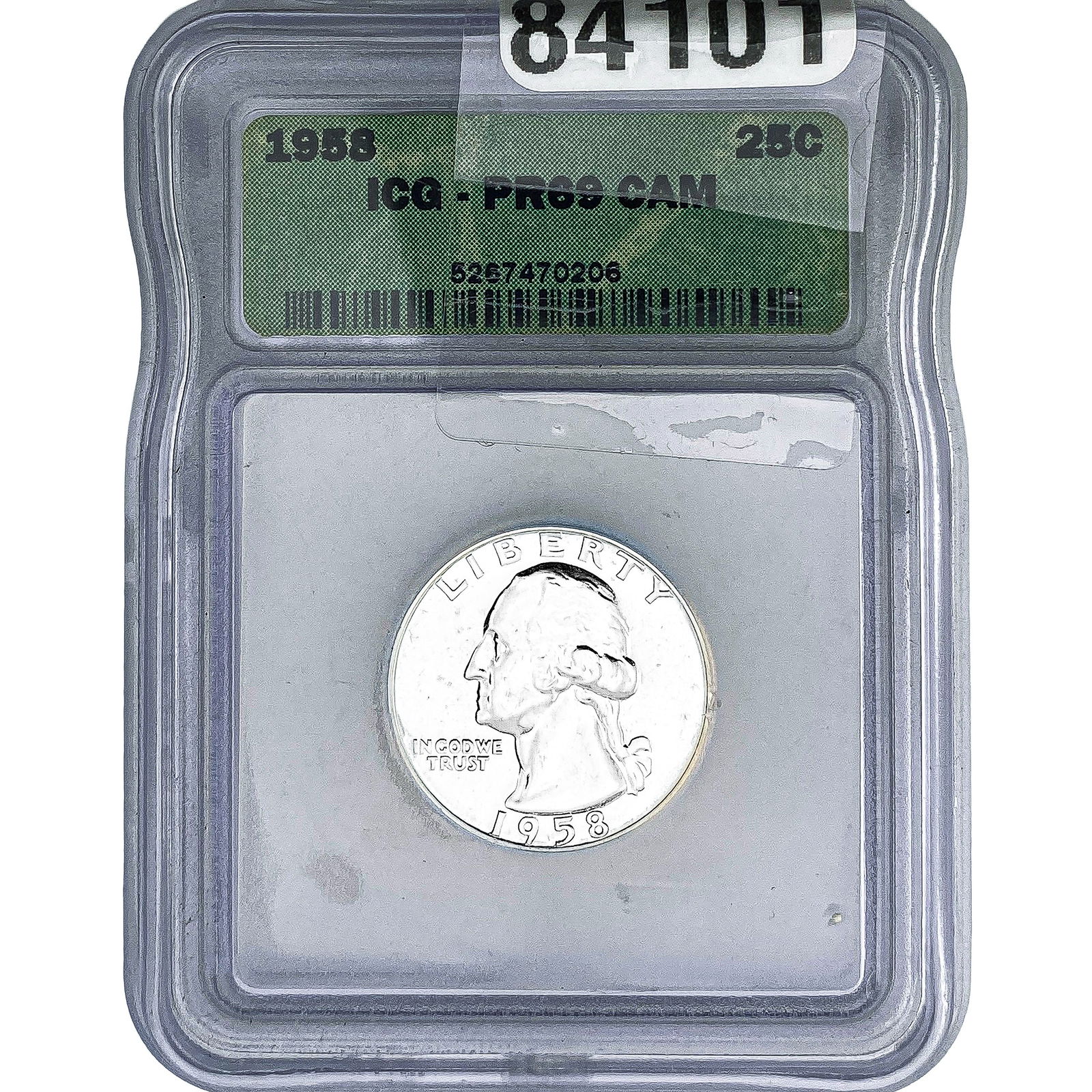 1958 Washington Silver Quarter ICG PR69 CAM (1 of 2)