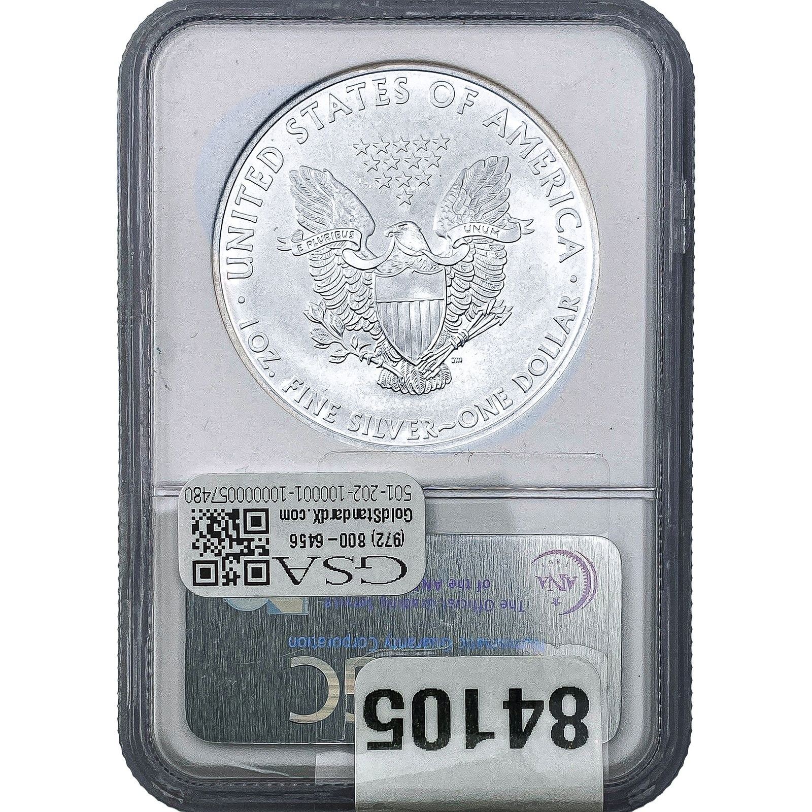 2008 Silver Eagle NGC GEM UNC - 2