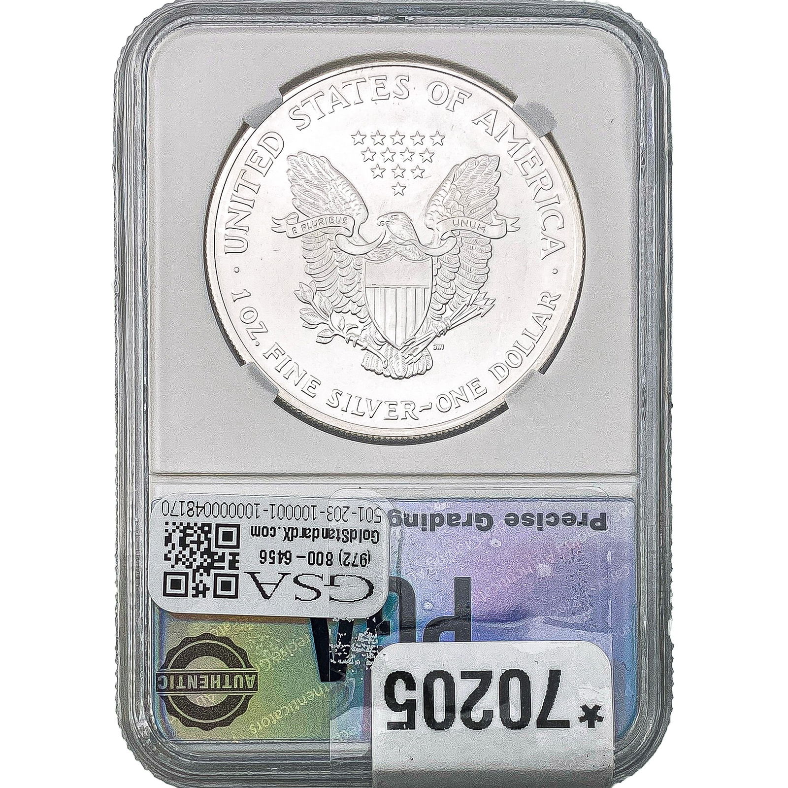 2004 Silver Eagle PGA MS70 - 2