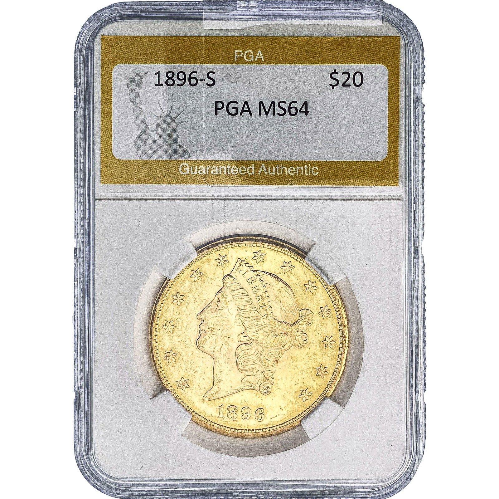 1896-S $20 Gold Double Eagle PGA MS64 (1 of 2)