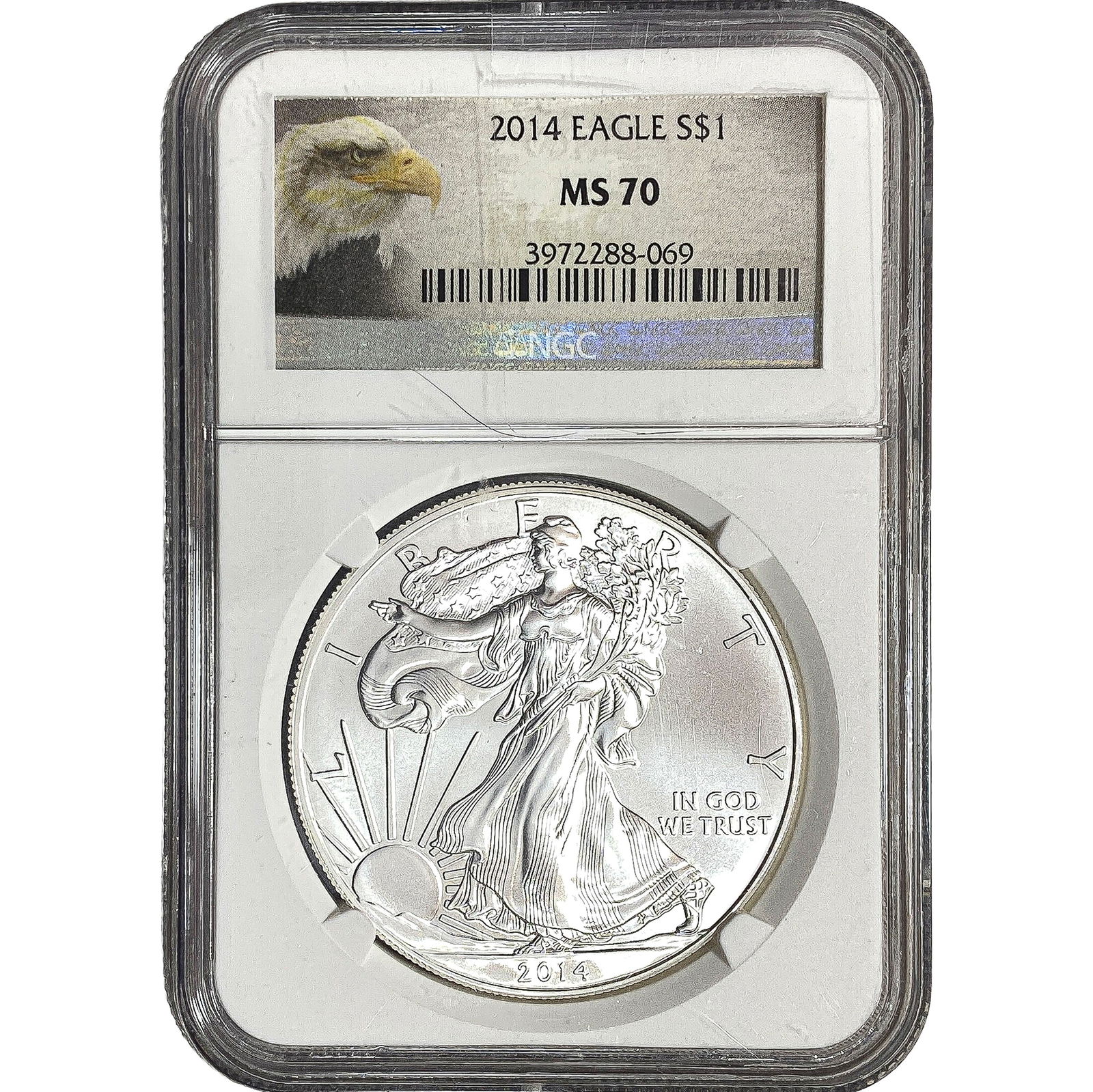 2014 Silver Eagle NGC MS70 (1 of 2)