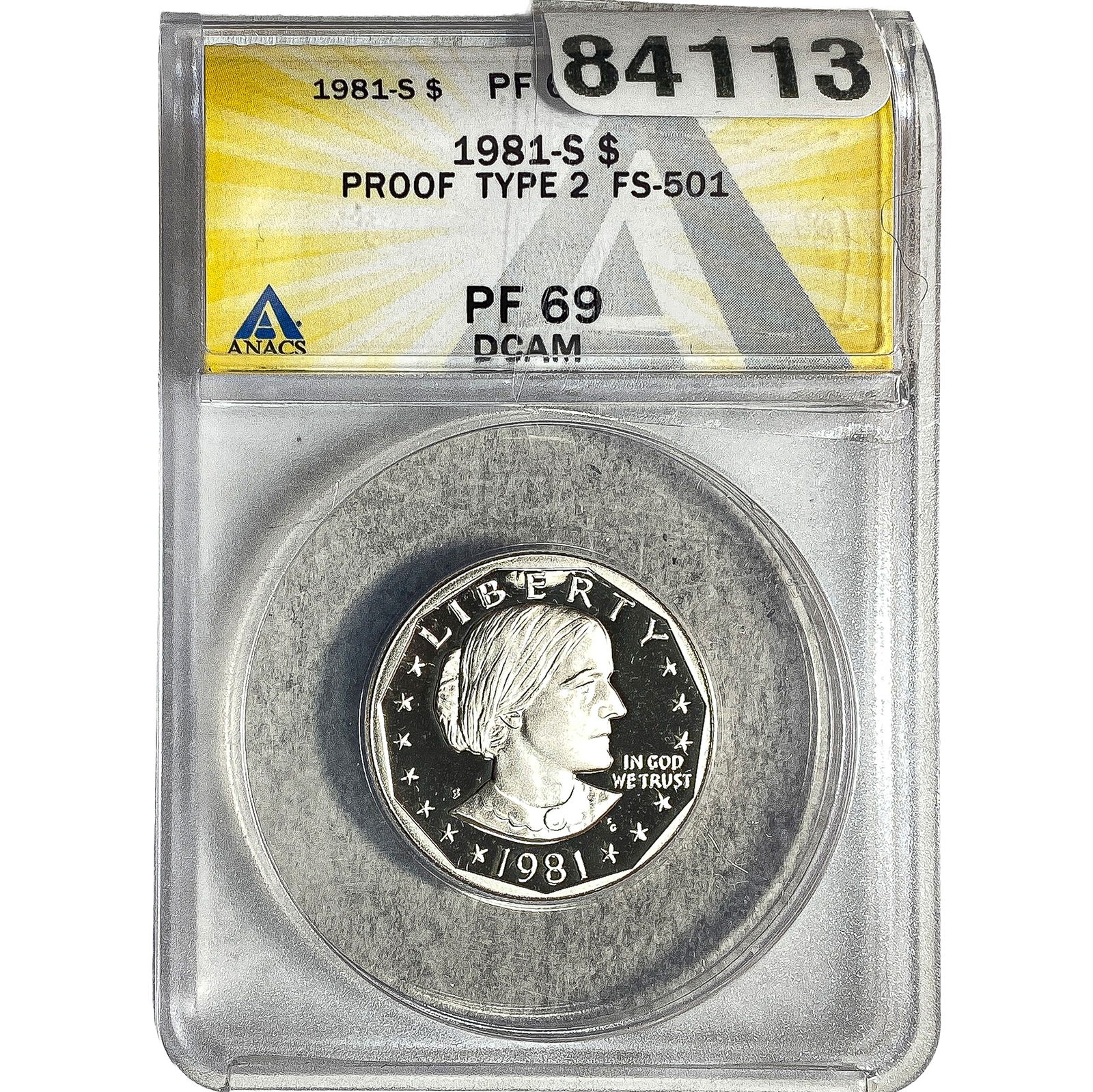1981-S Susan B. Anthony $1 Type 2 ANACS PF69 DCAM (1 of 2)