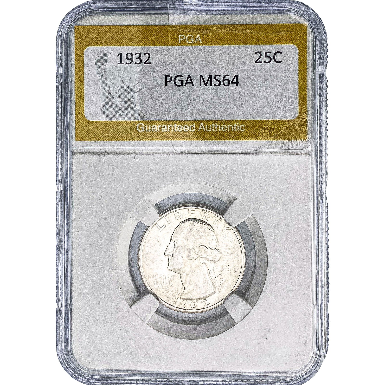 1932 Washington Silver Quarter PGA MS64: 1932 Washington Silver Quarter PGA MS64