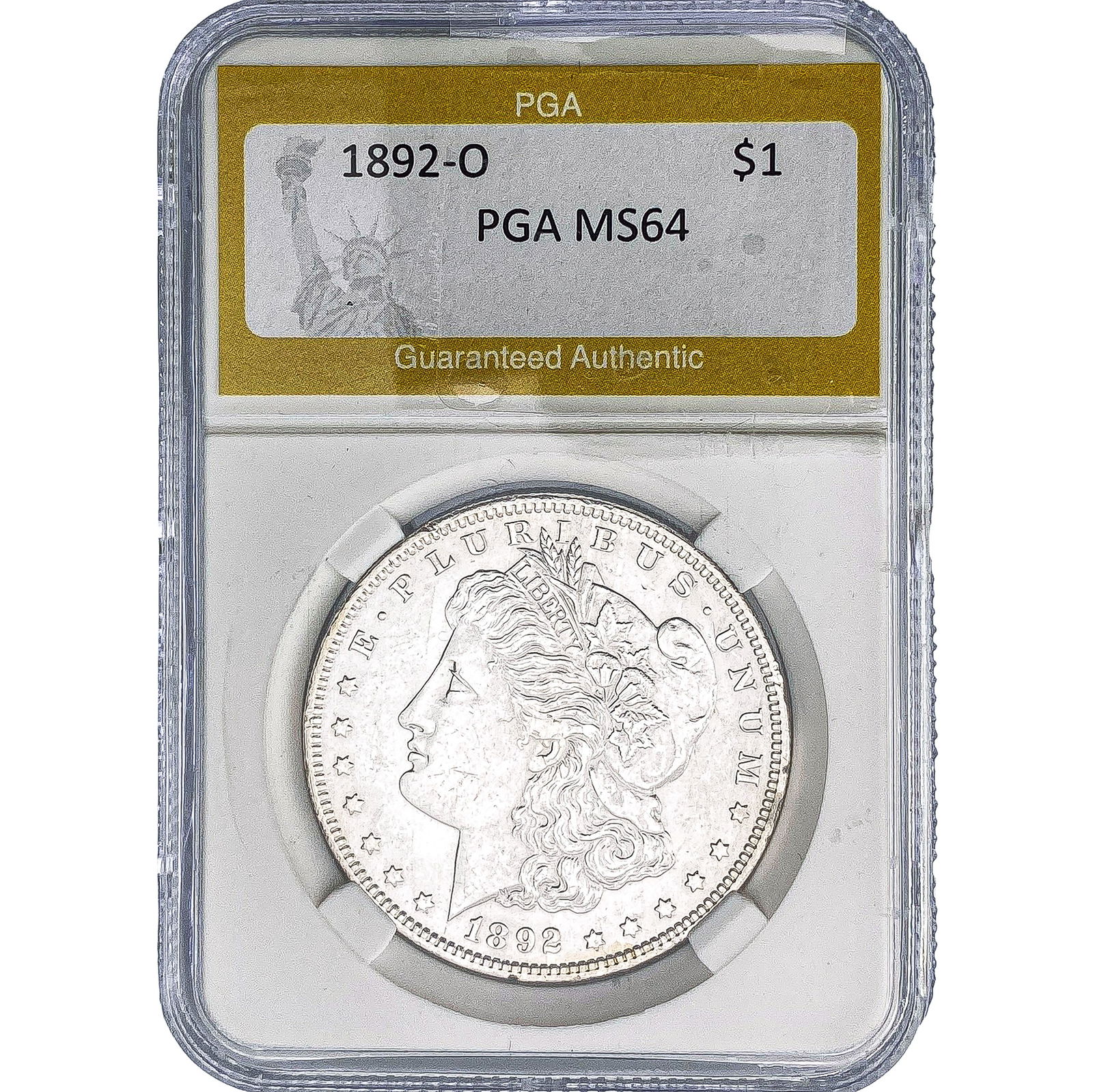1892-O Morgan Silver Dollar PGA MS64 (1 of 2)