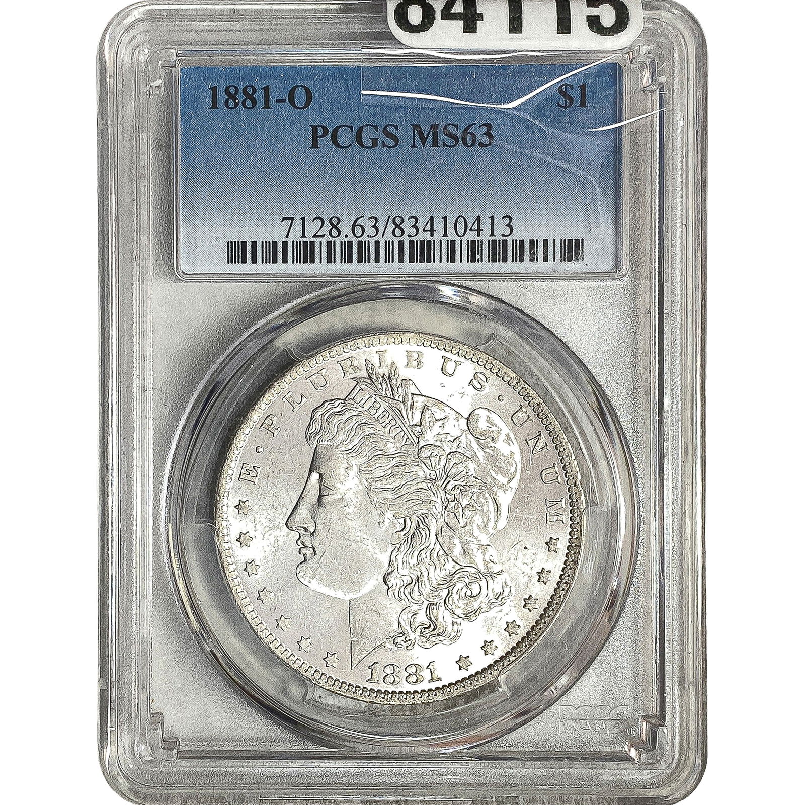 1881-O Morgan Silver Dollar PCGS MS63: 1881-O Morgan Silver Dollar PCGS MS63