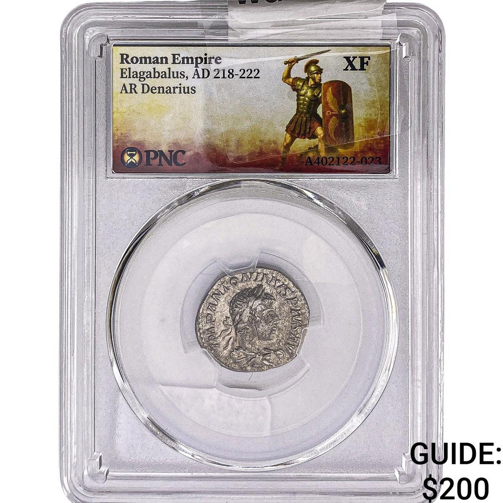 Roman Empire Elagabalus 218-222 AD Silver Denarius PNC XF: Roman Empire Elagabalus 218-222 AD Silver Denarius PNC XF