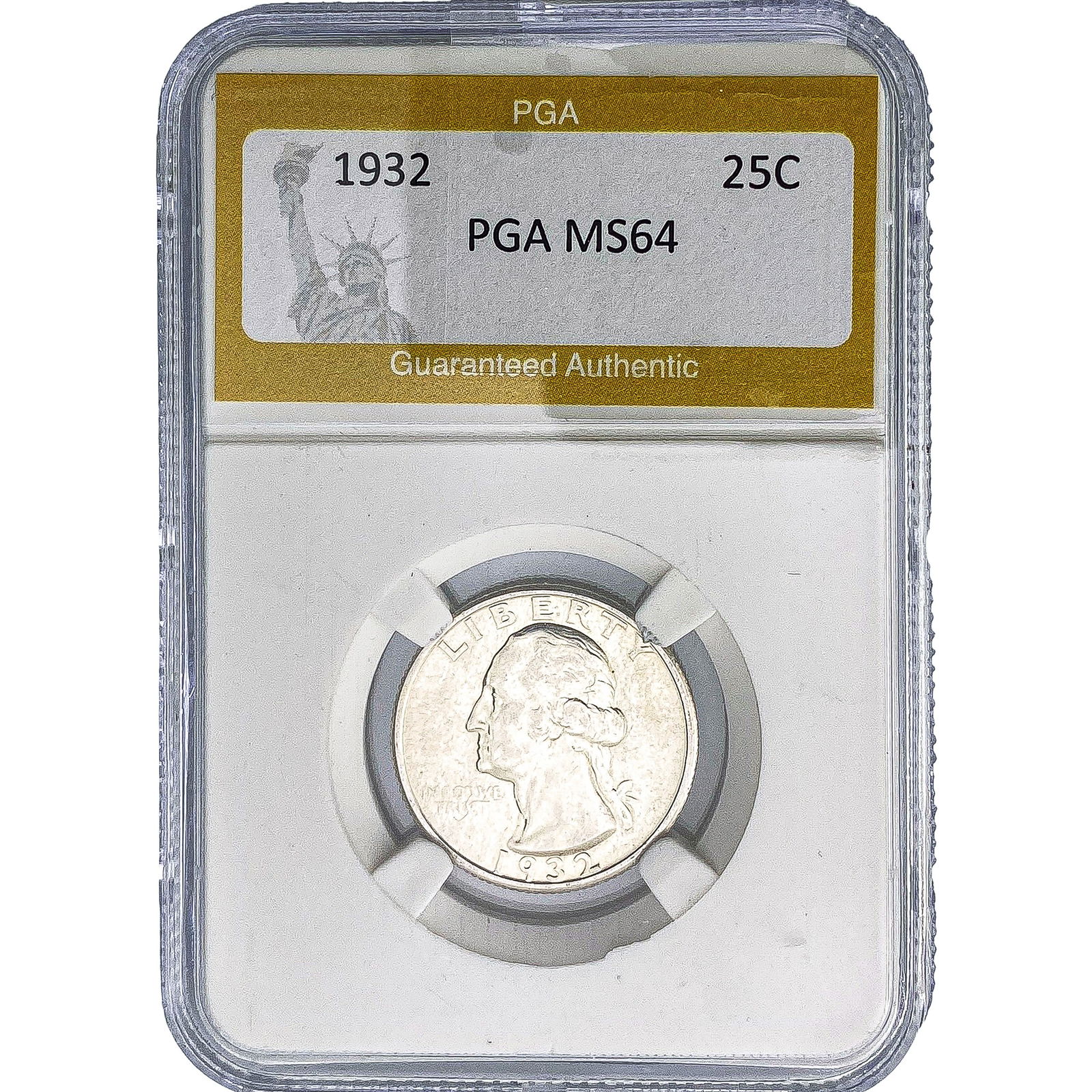 1932 Washington Silver Quarter PGA MS64: 1932 Washington Silver Quarter PGA MS64