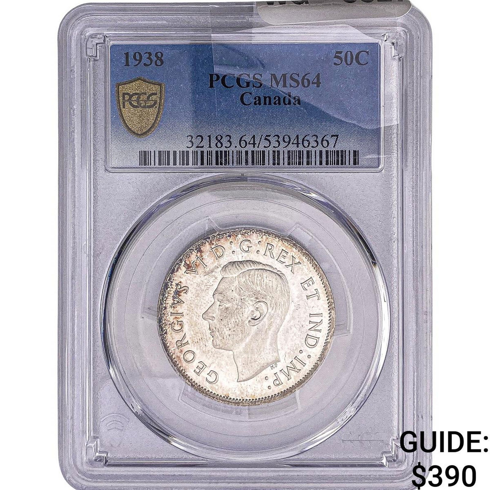 1938 Canada George VI Silver 50 Cents PCGS MS64 (1 of 2)