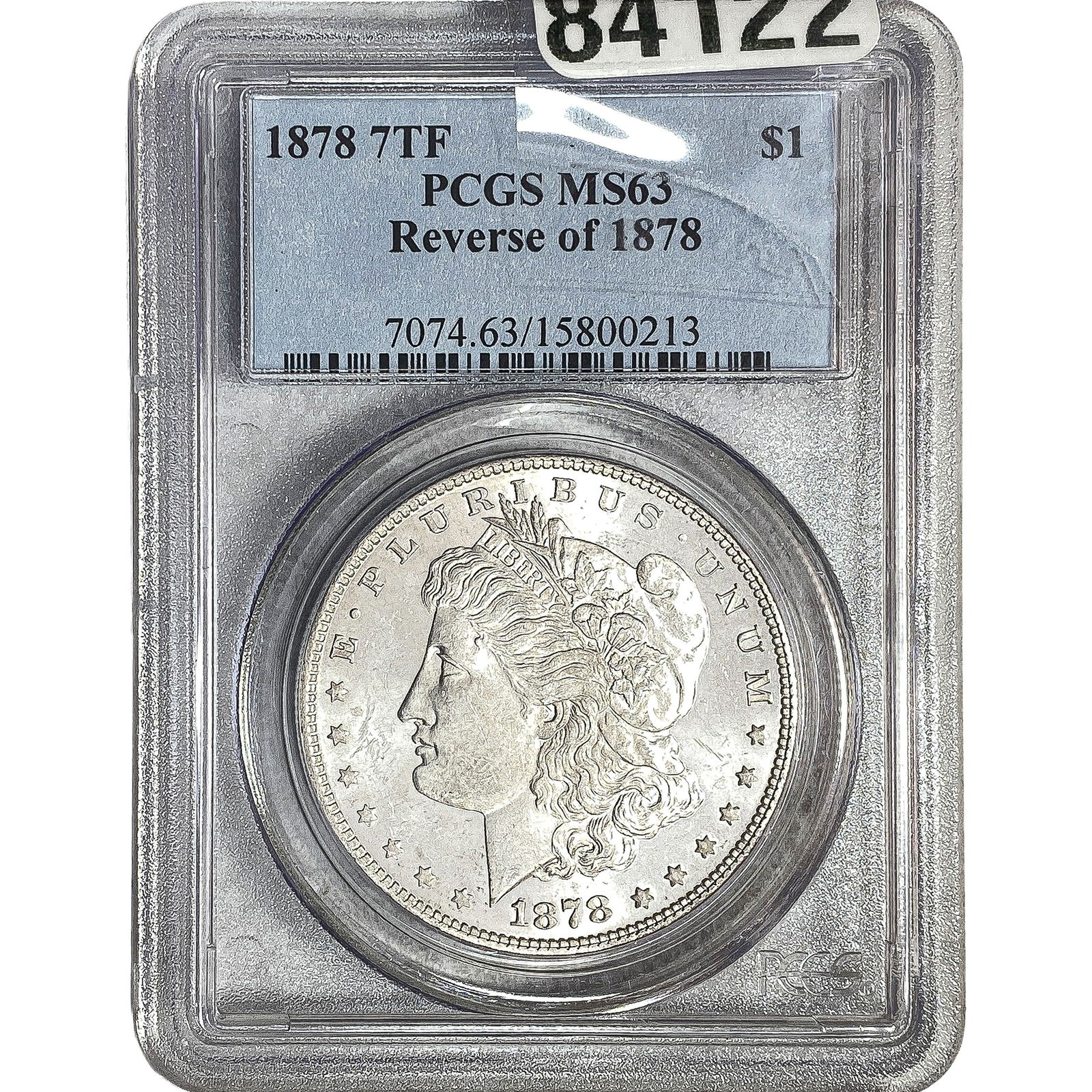 1878 Rev. 1878 Morgan Silver Dollar PCGS MS63: 1878 Rev. 1878 Morgan Silver Dollar PCGS MS63