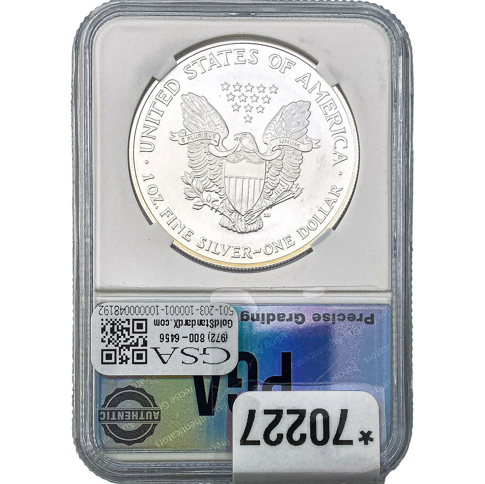 2002 Silver Eagle PGA MS70 - 2