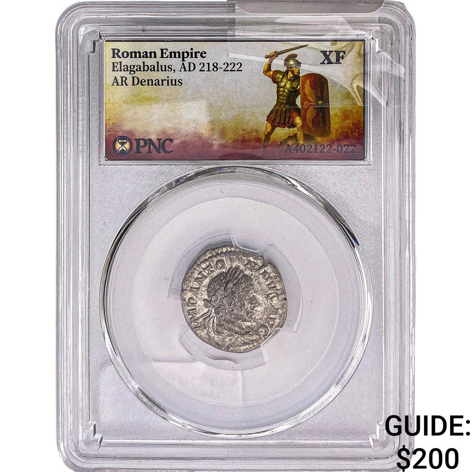 Roman Empire Elagabalus 218-222 AD Silver Denarius PNC XF: Roman Empire Elagabalus 218-222 AD Silver Denarius PNC XF