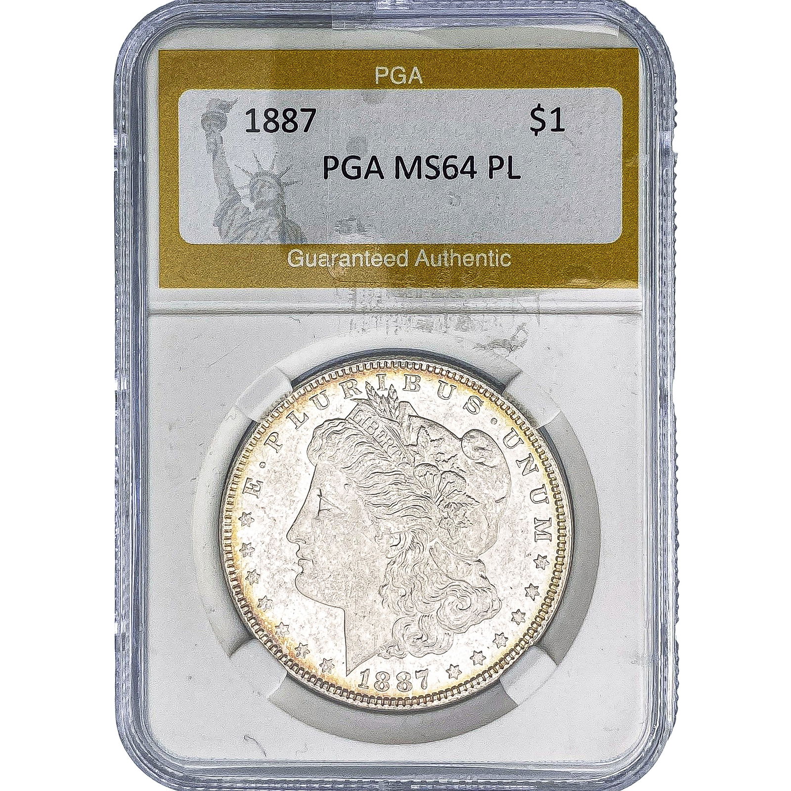 1887 Morgan Silver Dollar PGA MS64 PL (1 of 2)