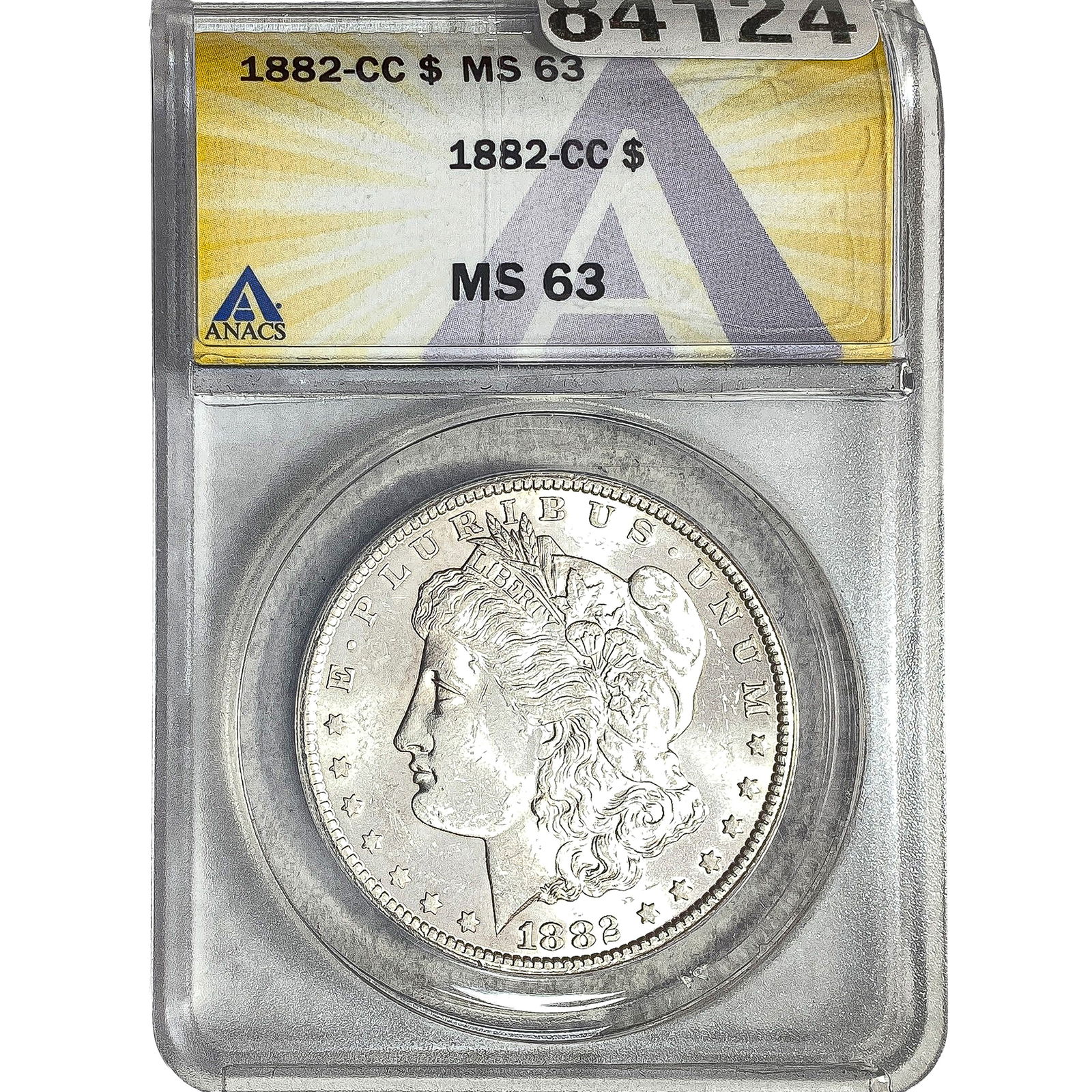 1882-CC Morgan Silver Dollar ANACS MS63 (1 of 2)