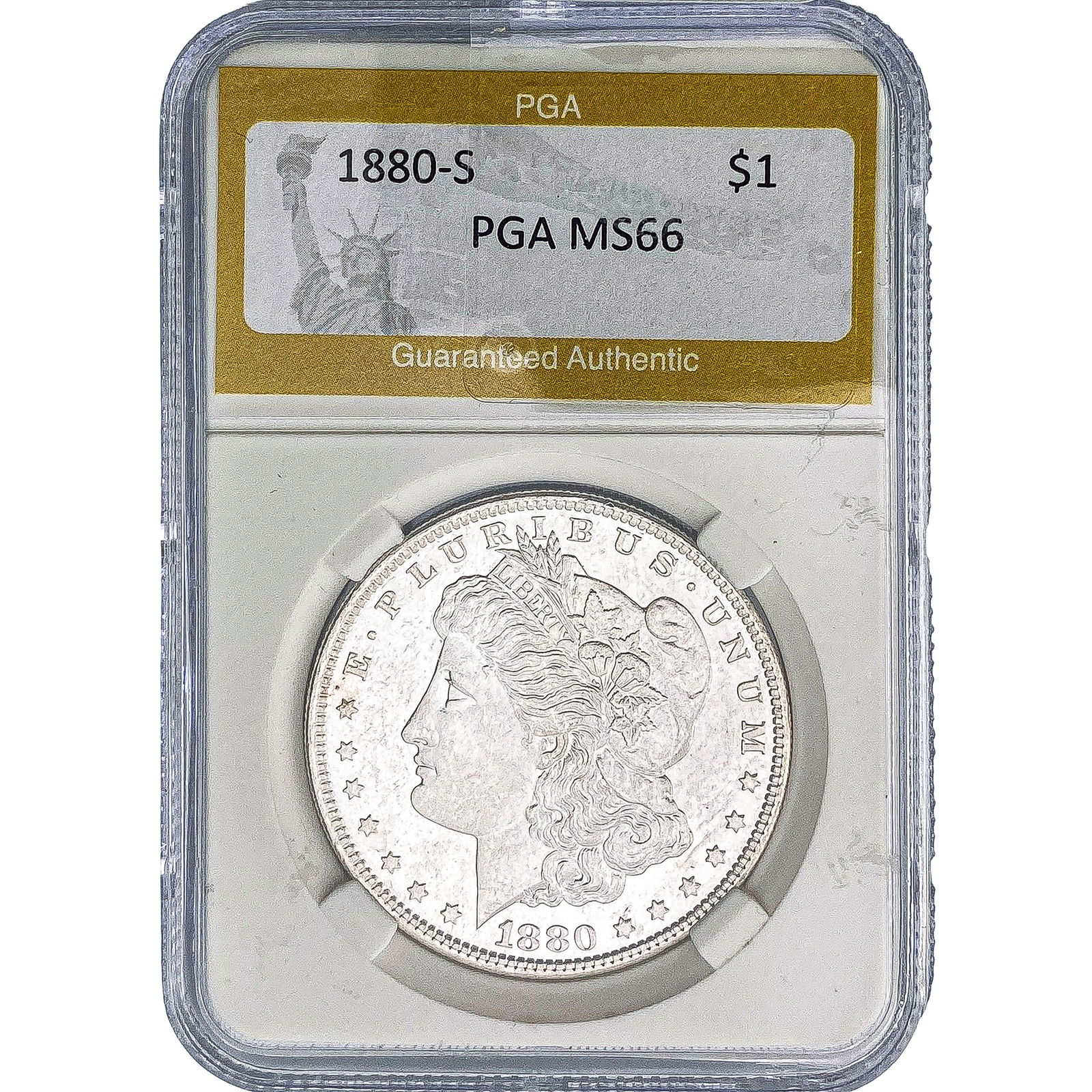 1880-S Morgan Silver Dollar PGA MS66 (1 of 2)