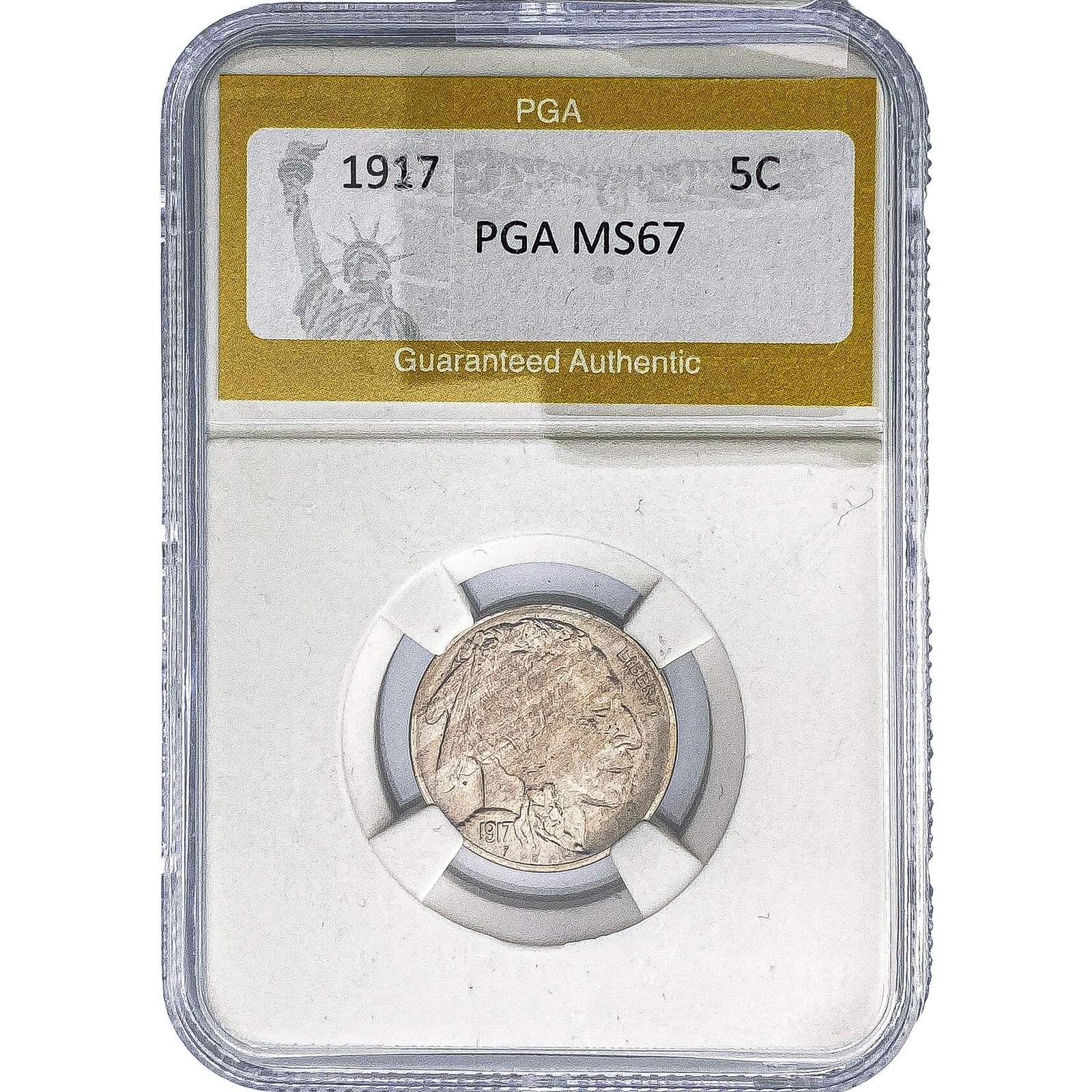 1917 Buffalo Nickel PGA MS67: 1917 Buffalo Nickel PGA MS67
