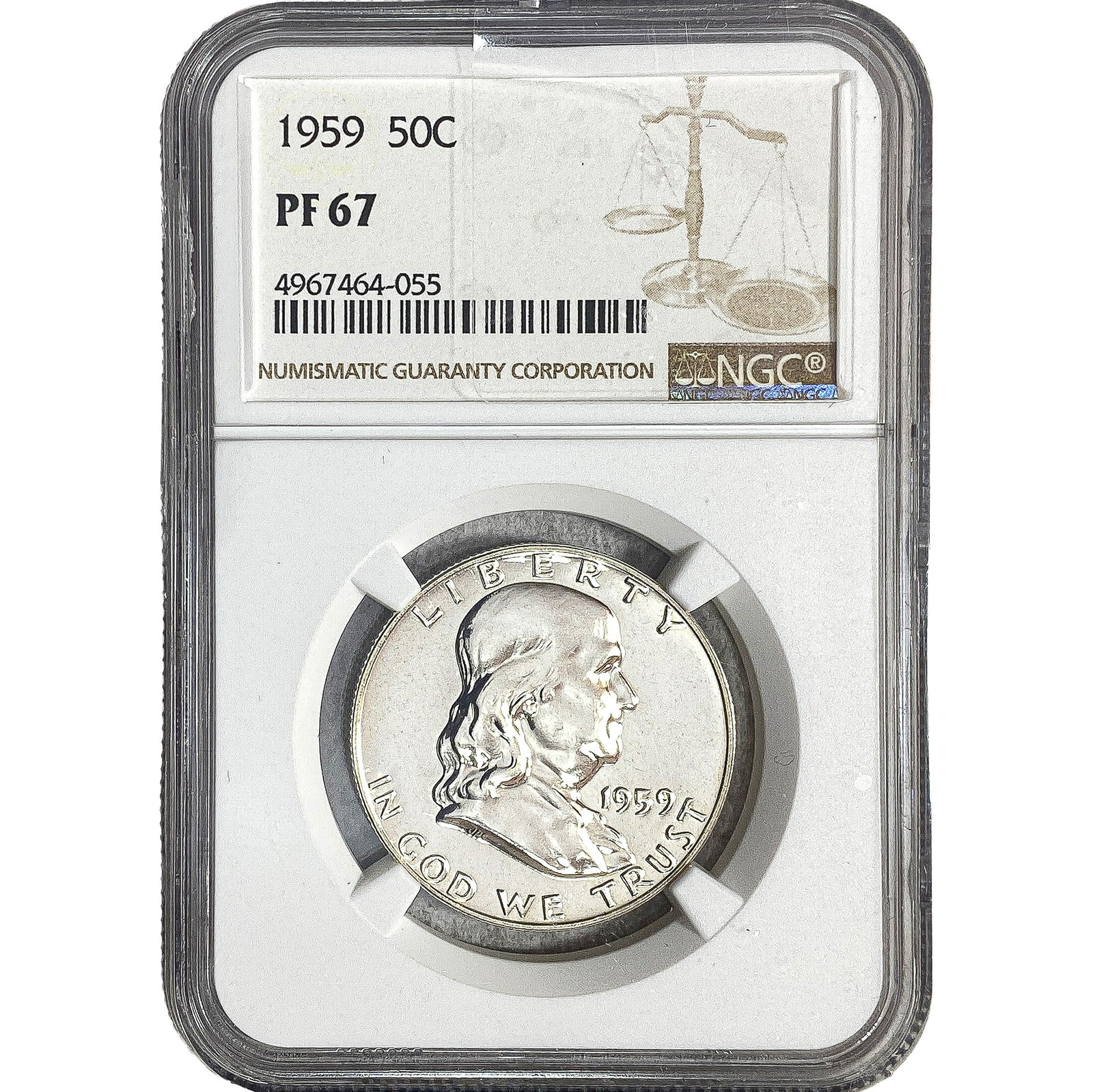 1959 Franklin Half Dollar NGC PF67 (1 of 2)