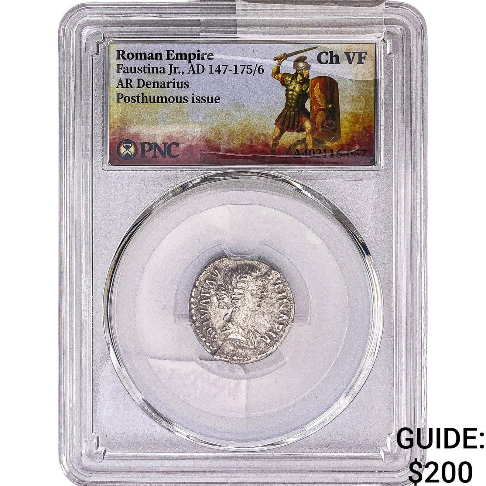 Roman Empire Faustina Jr. 147-176 AD Silver Denarius PNC Ch VF: Roman Empire Faustina Jr. 147-176 AD Silver Denarius PNC Ch VF