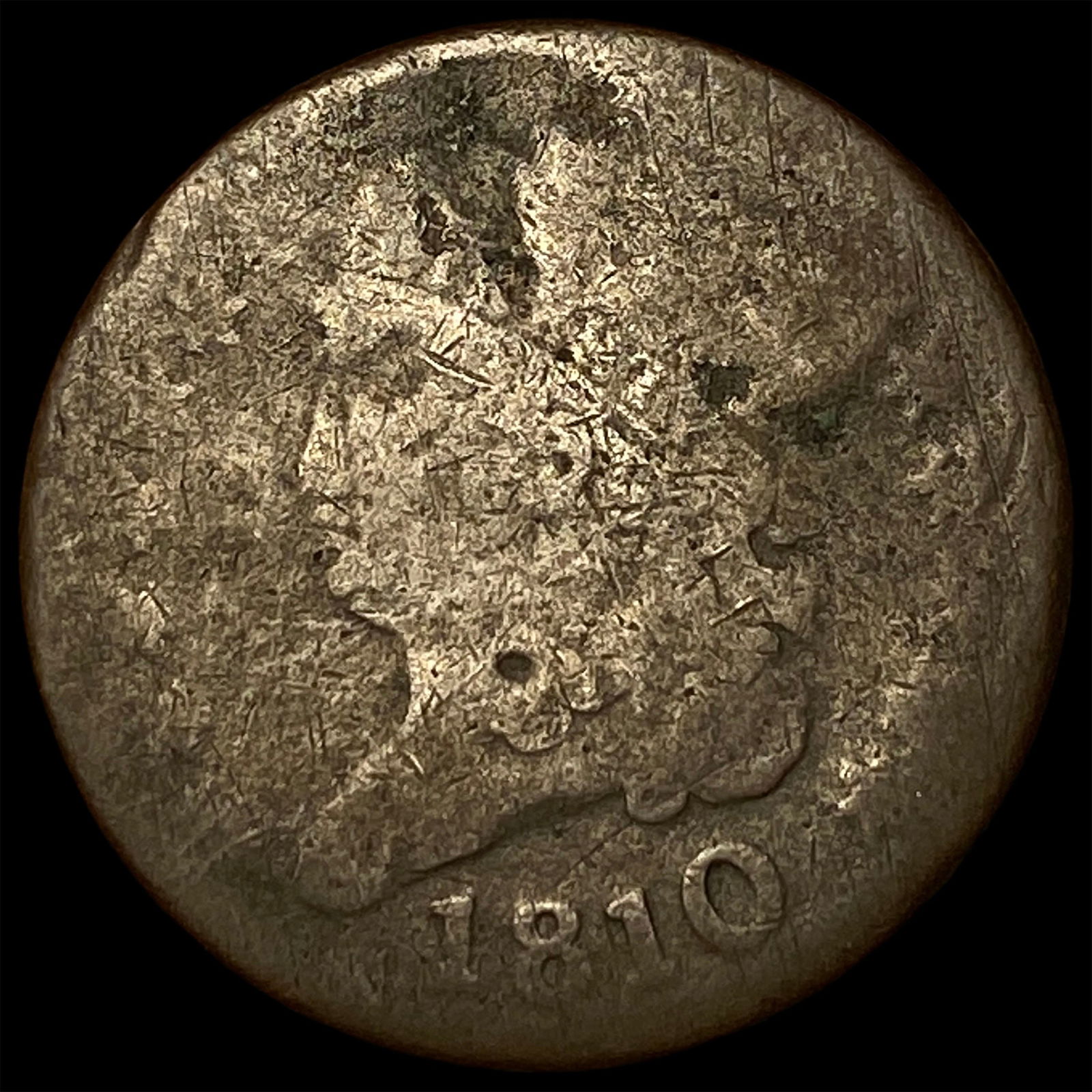 1810 Classic Head Large Cent NICELY CIRCULATED (1 of 2)