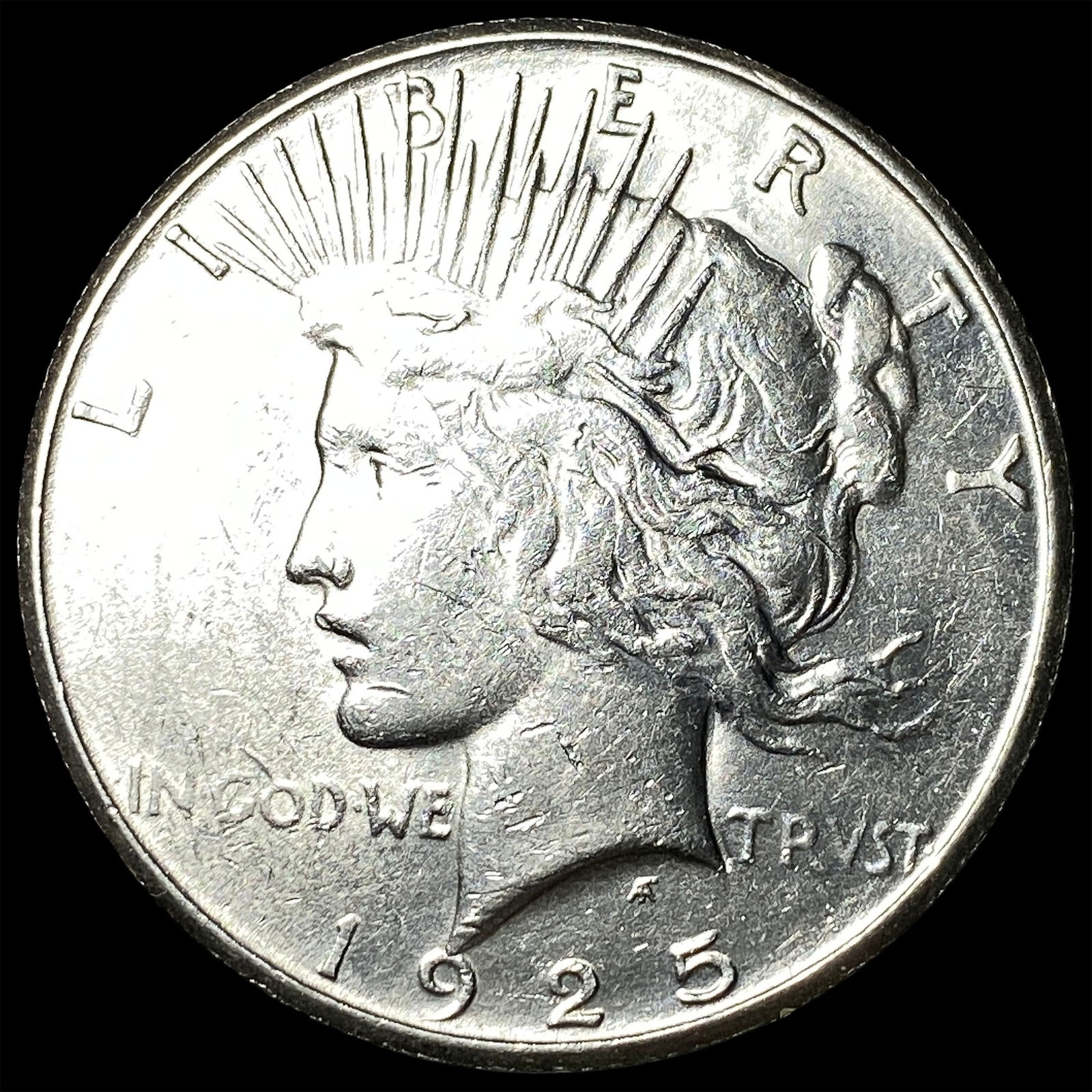 1925-S Silver Peace Dollar CHOICE AU (1 of 2)