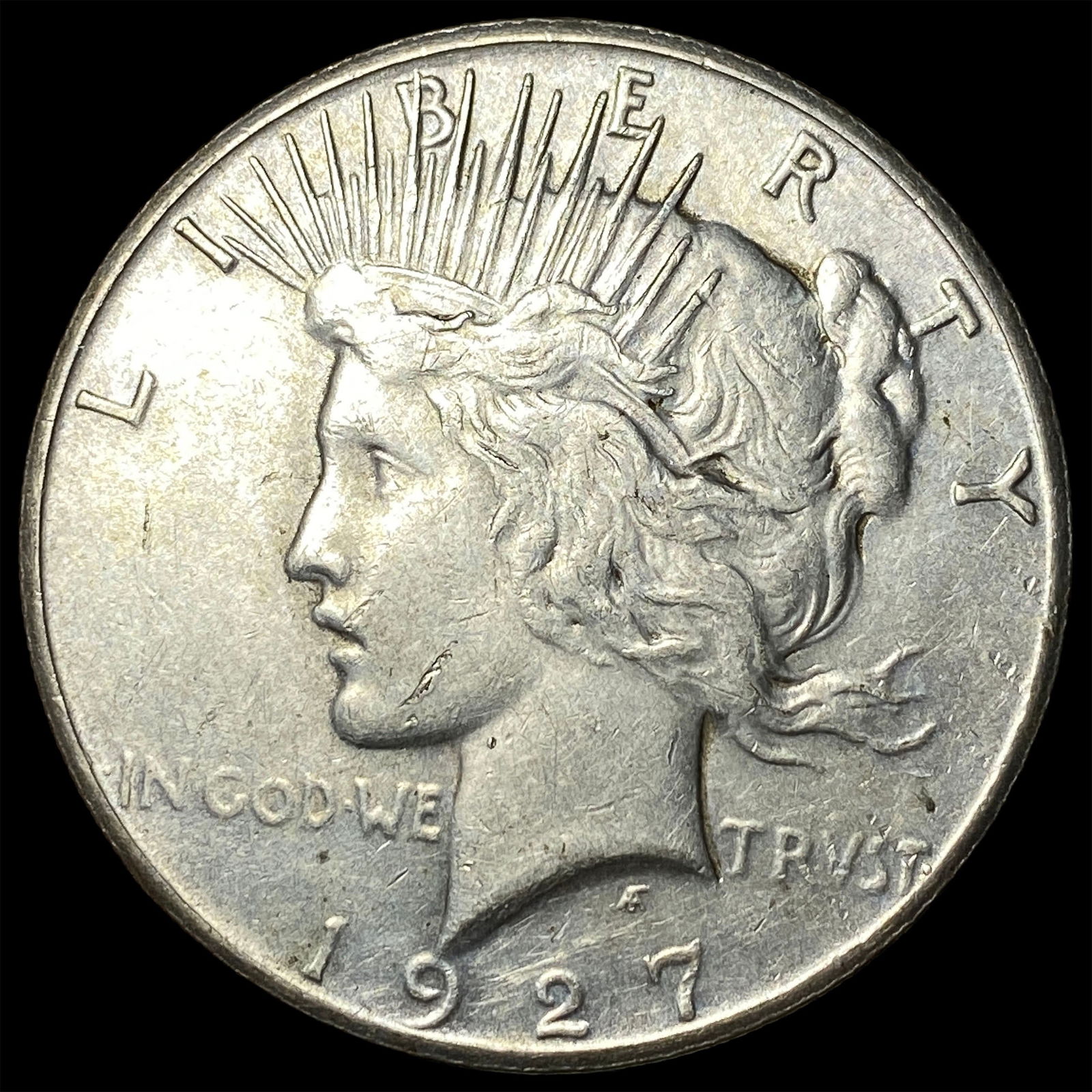 1927-S Silver Peace Dollar CLOSELY UNCIRCULATED (1 of 2)