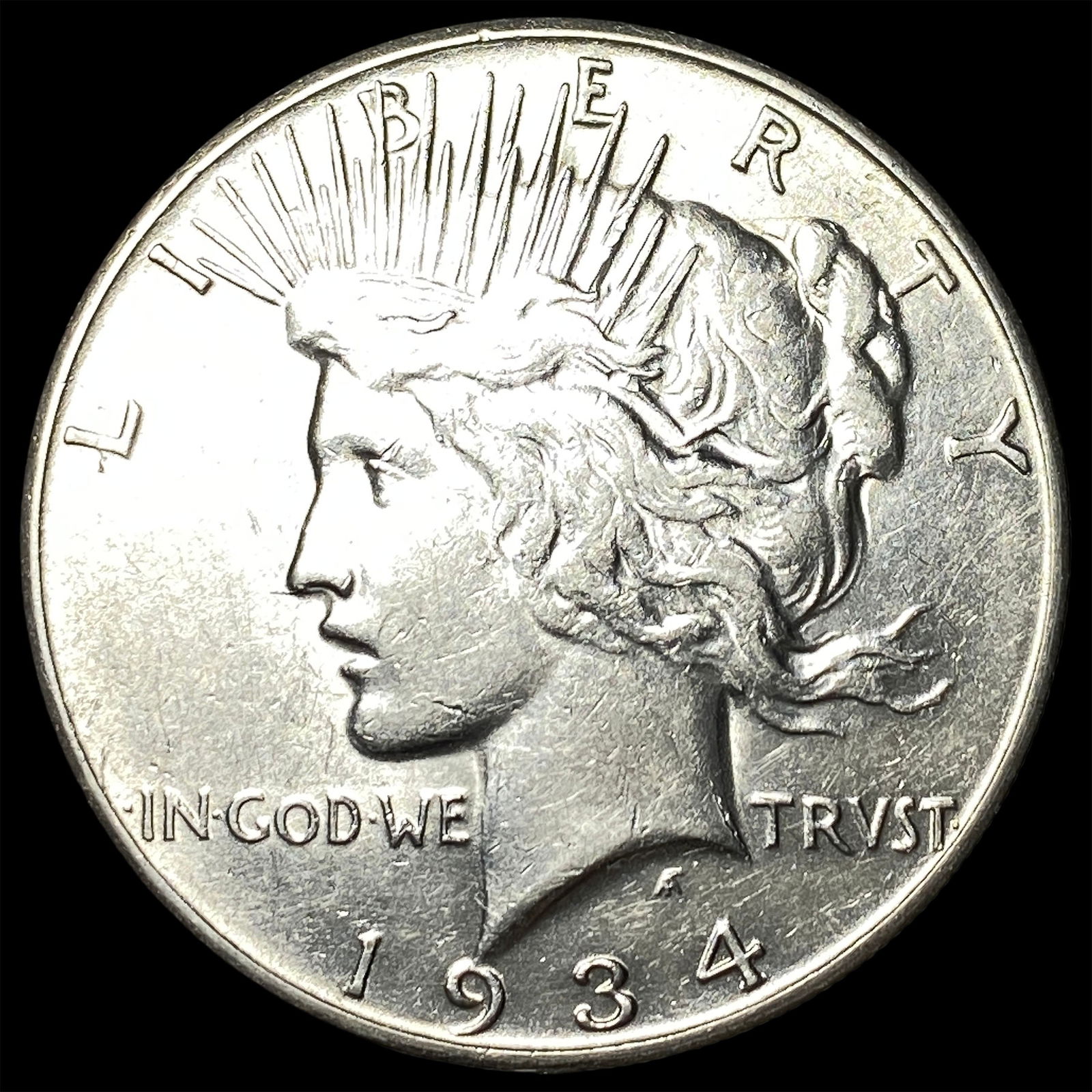 1934 Silver Peace Dollar CLOSELY UNCIRCULATED (1 of 2)
