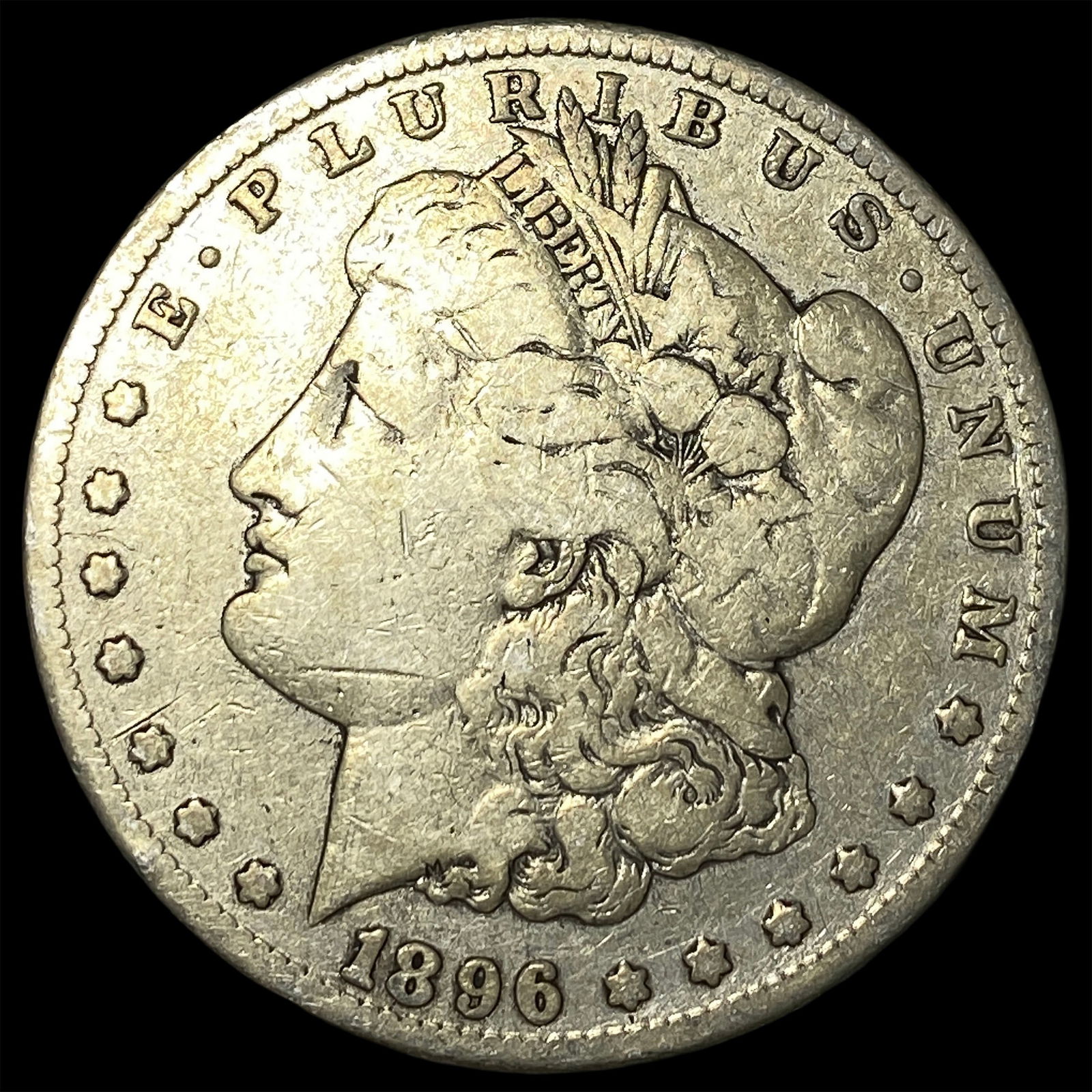 1896-S Silver Morgan Dollar LIGHTLY CIRCULATED: 1896-S Silver Morgan Dollar LIGHTLY CIRCULATED