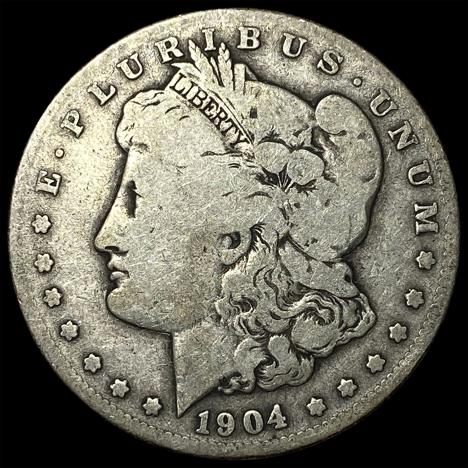 1904-S Silver Morgan Dollar NICELY CIRCULATED: 1904-S Silver Morgan Dollar NICELY CIRCULATED