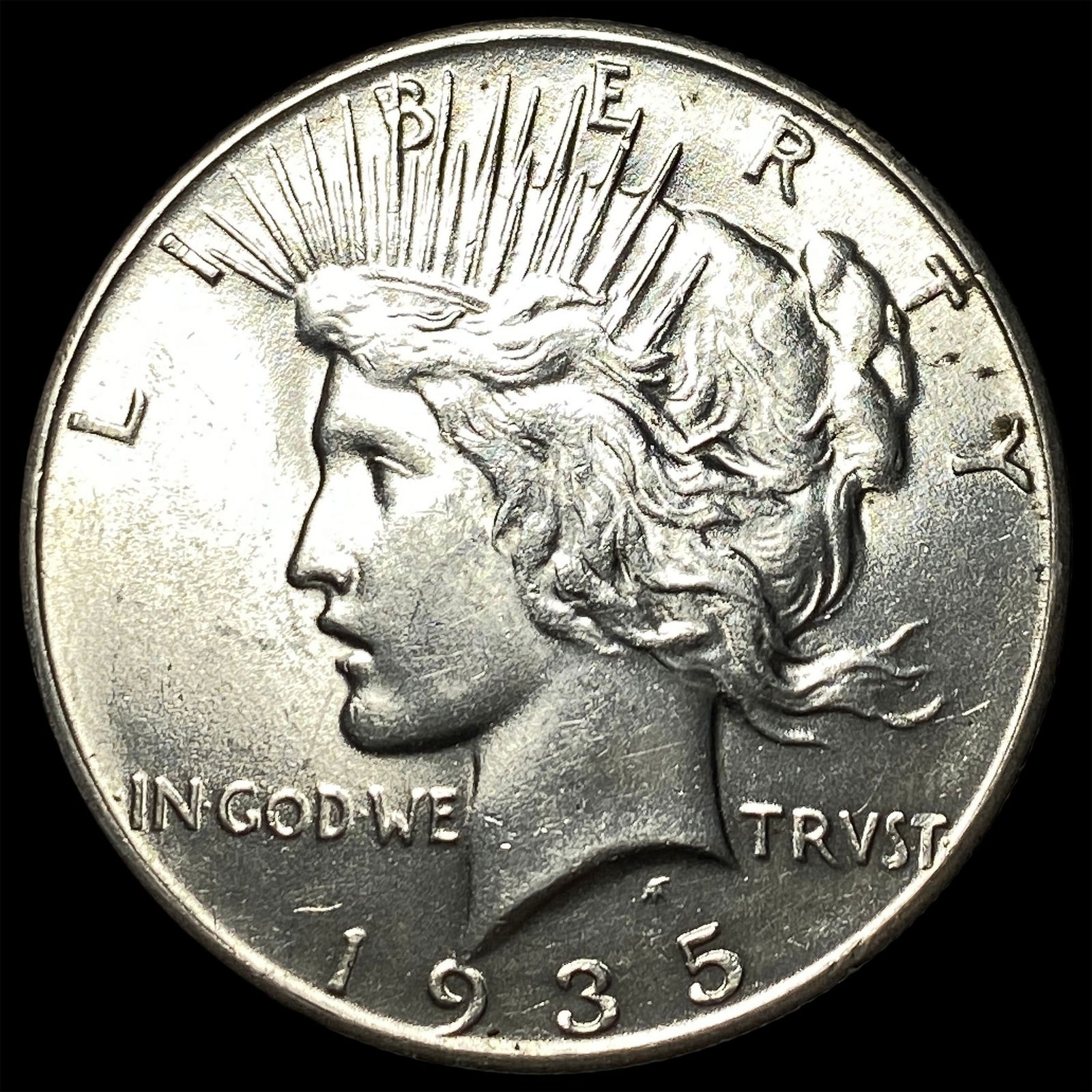 1935 Silver Peace Dollar CHOICE BU (1 of 2)