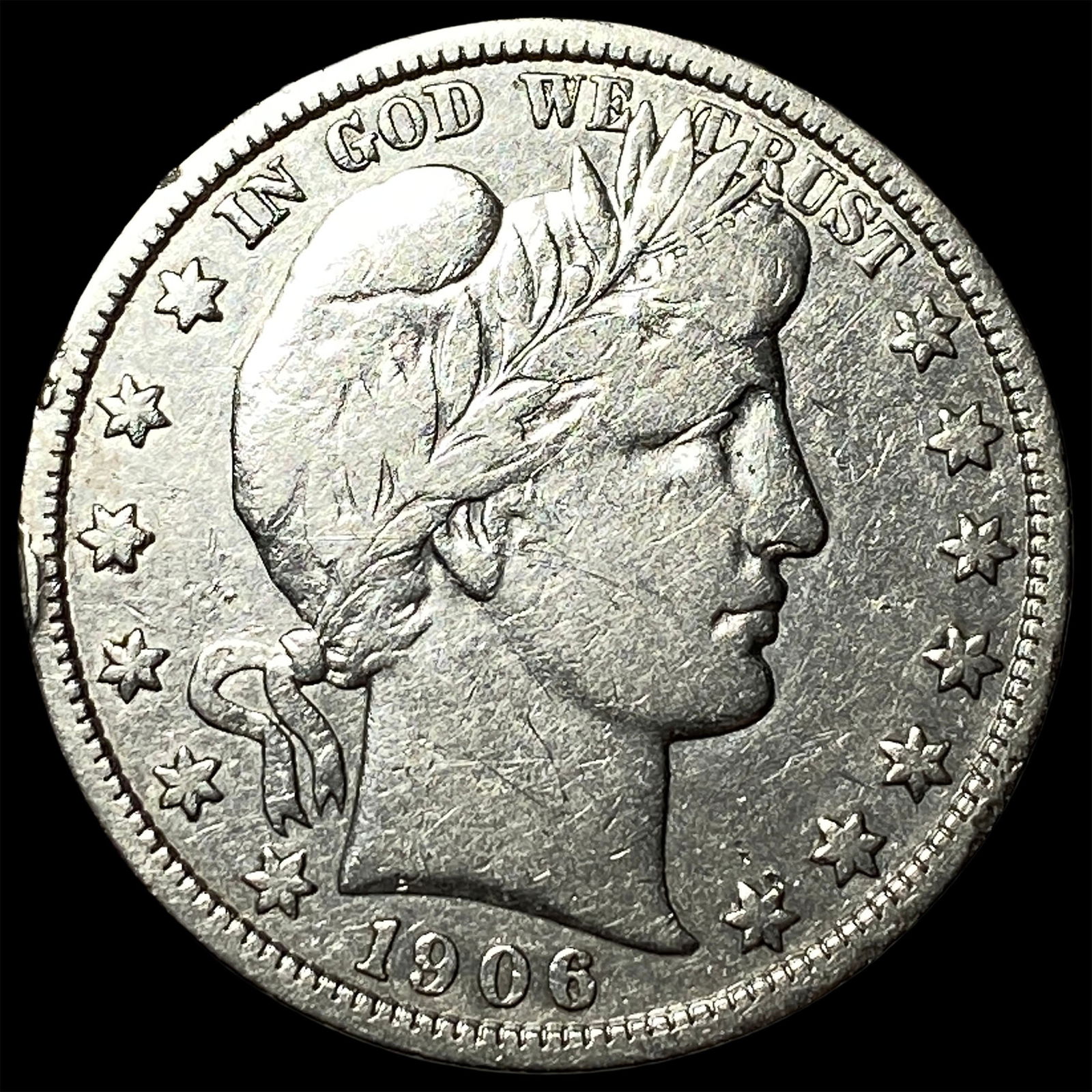 1906-D Silver Barber Half Dollar LIGHTLY CIRCULATED (1 of 2)