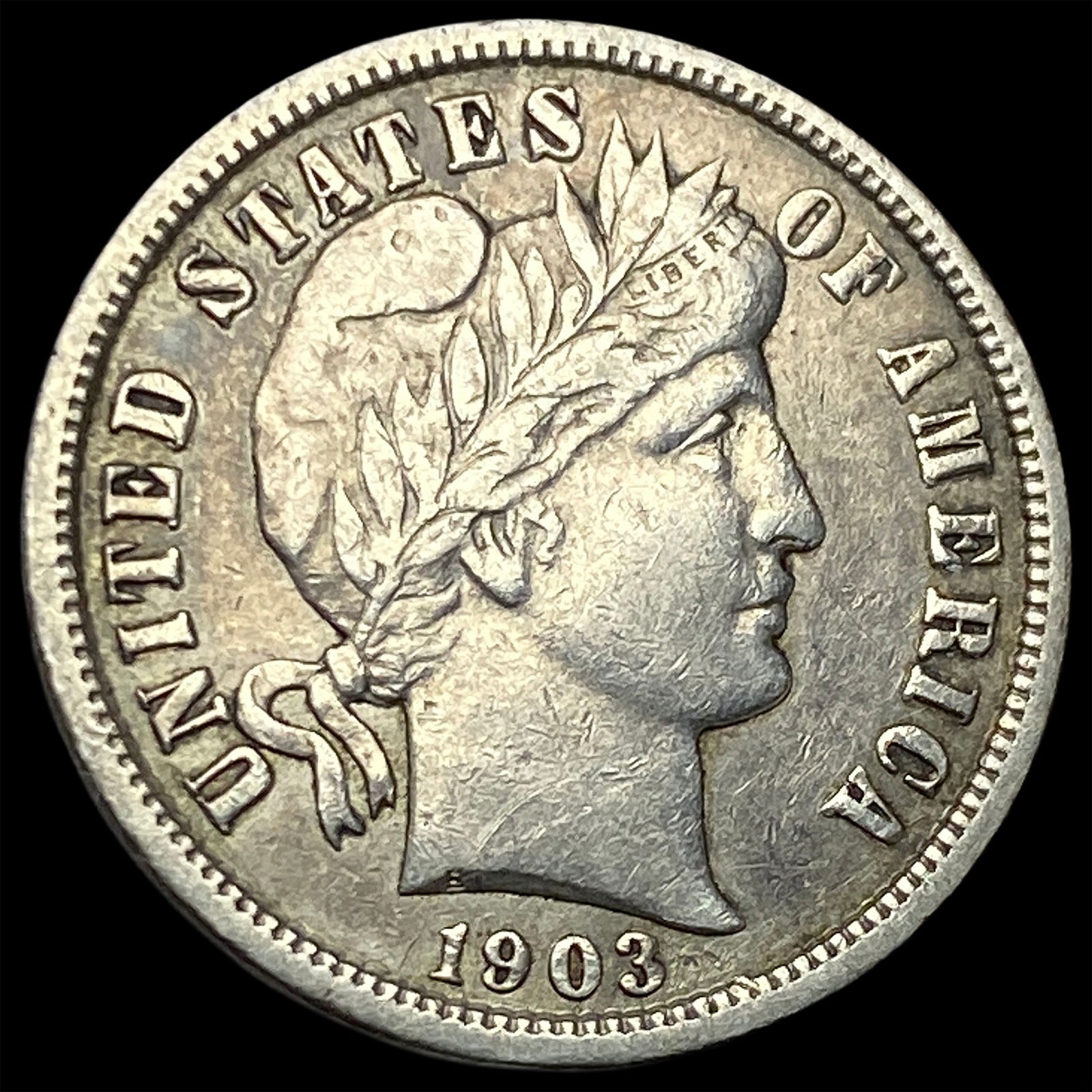 1903 Barber Dime NEARLY UNCIRCULATED (1 of 2)