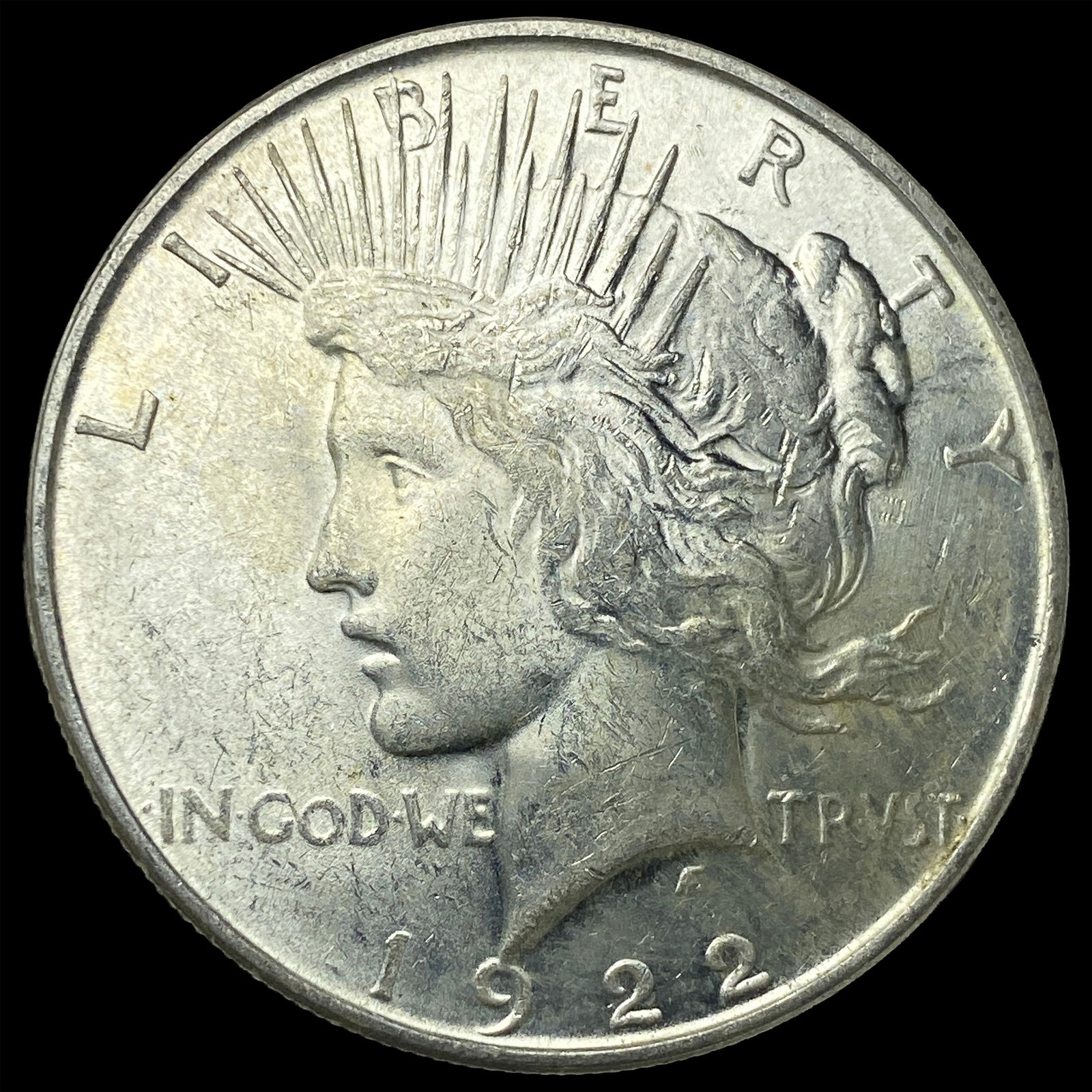 1922 Silver Peace Dollar CHOICE BU (1 of 2)