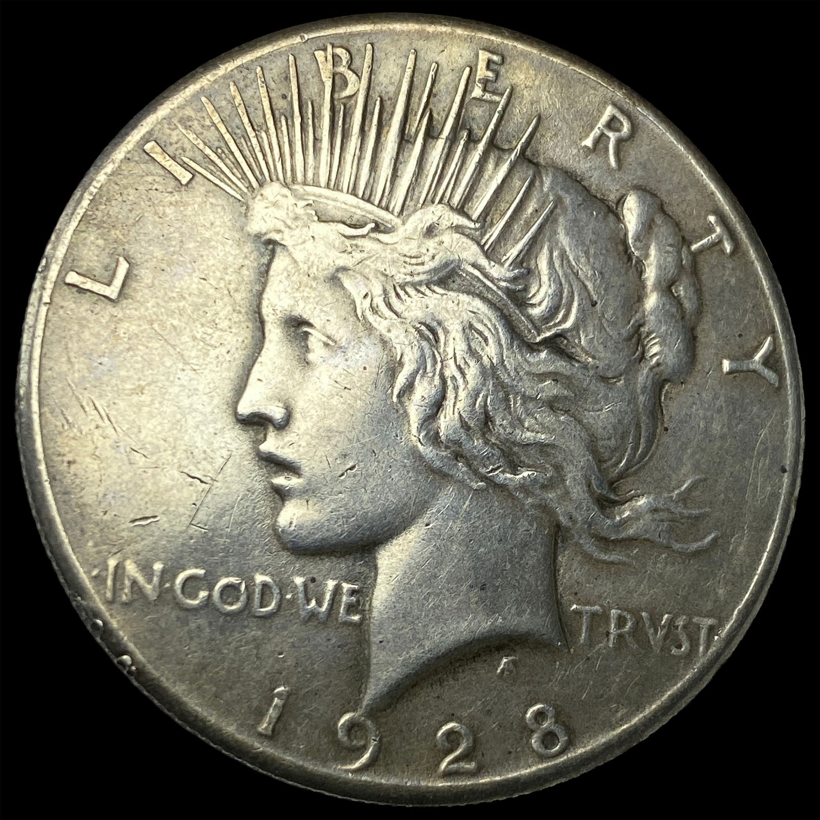 1928 Silver Peace Dollar CLOSELY UNCIRCULATED: 1928 Silver Peace Dollar CLOSELY UNCIRCULATED