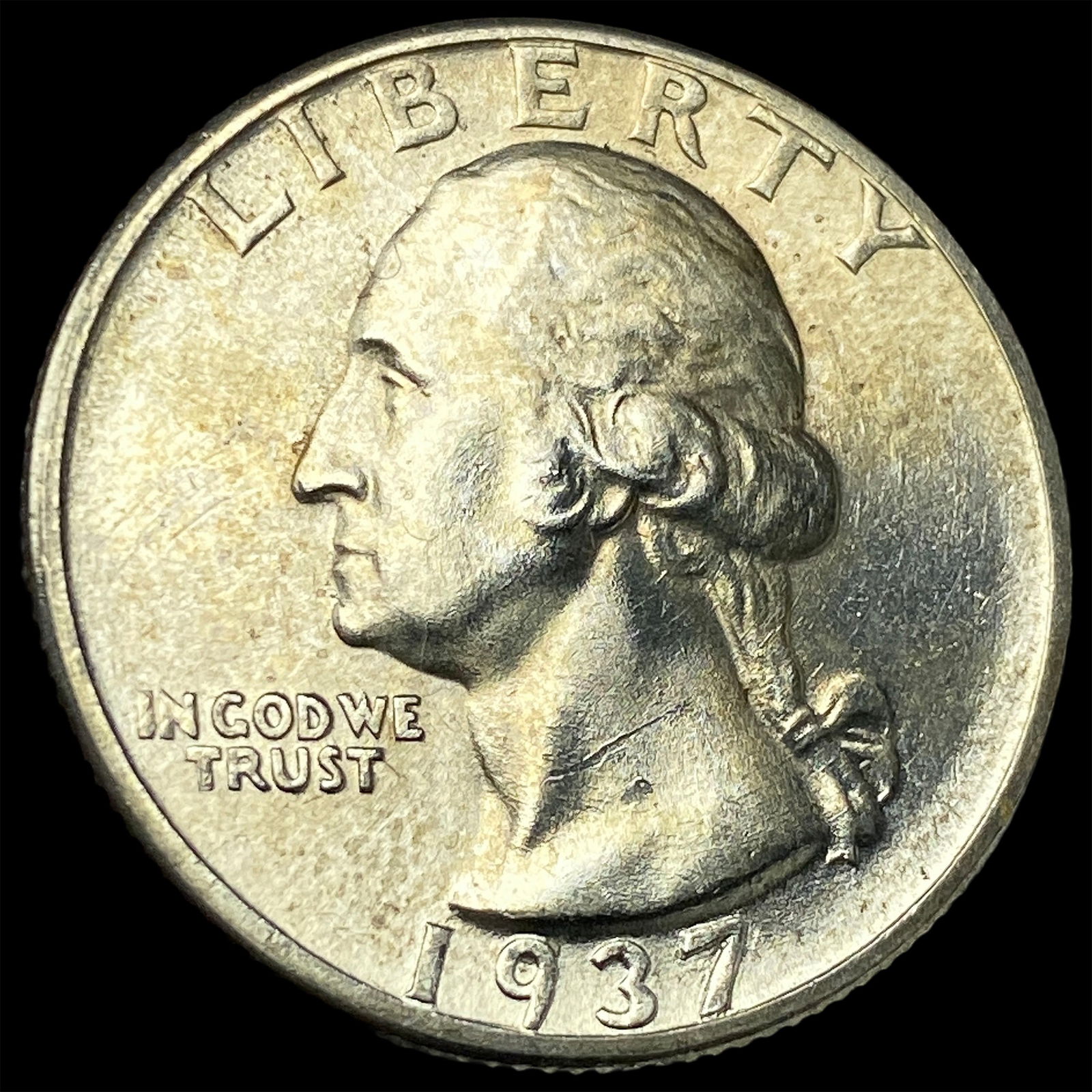1937 Silver Washington Quarter CHOICE BU (1 of 2)