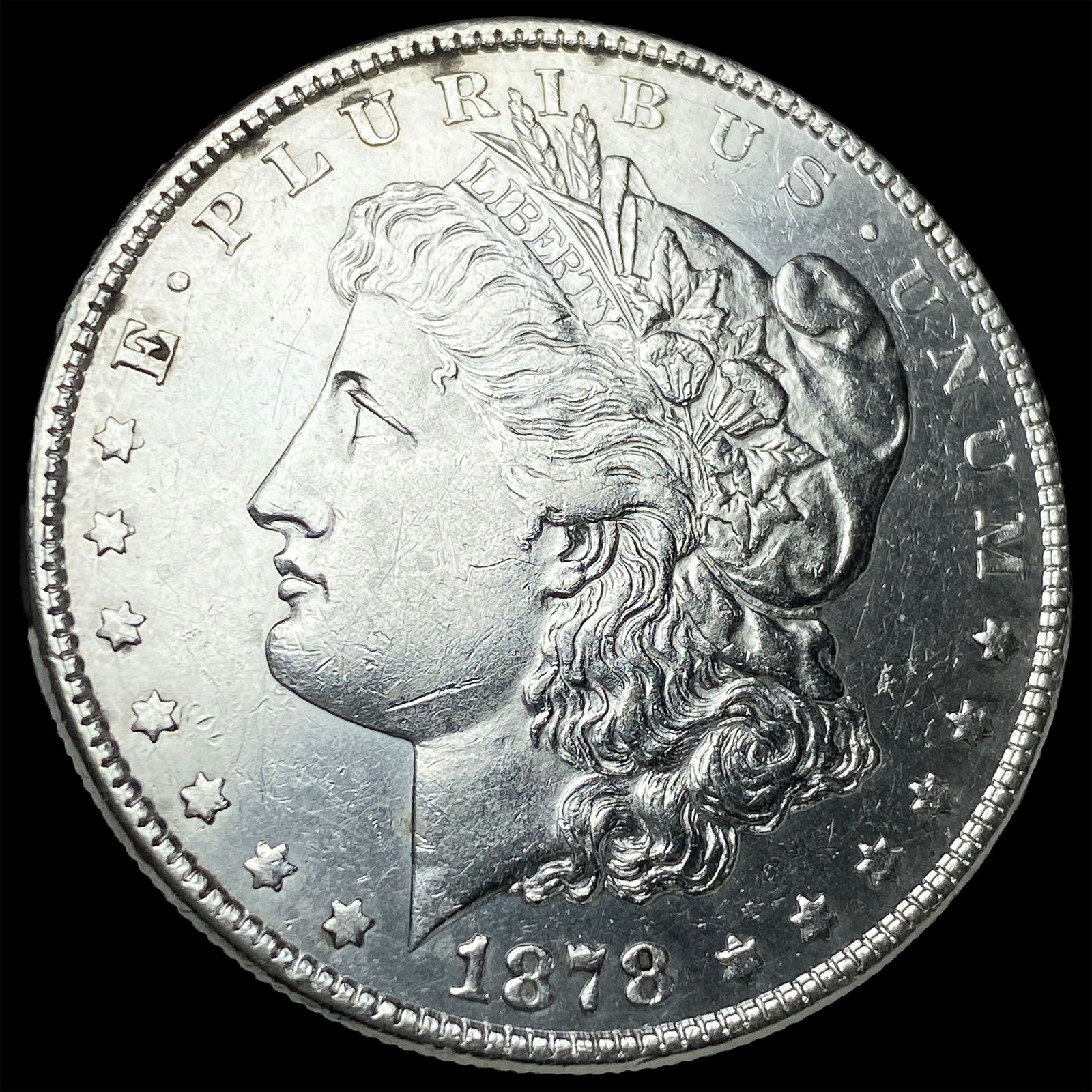 1878 Morgan Silver Dollar CLOSELY UNCIRCULATED: 1878 Morgan Silver Dollar CLOSELY UNCIRCULATED