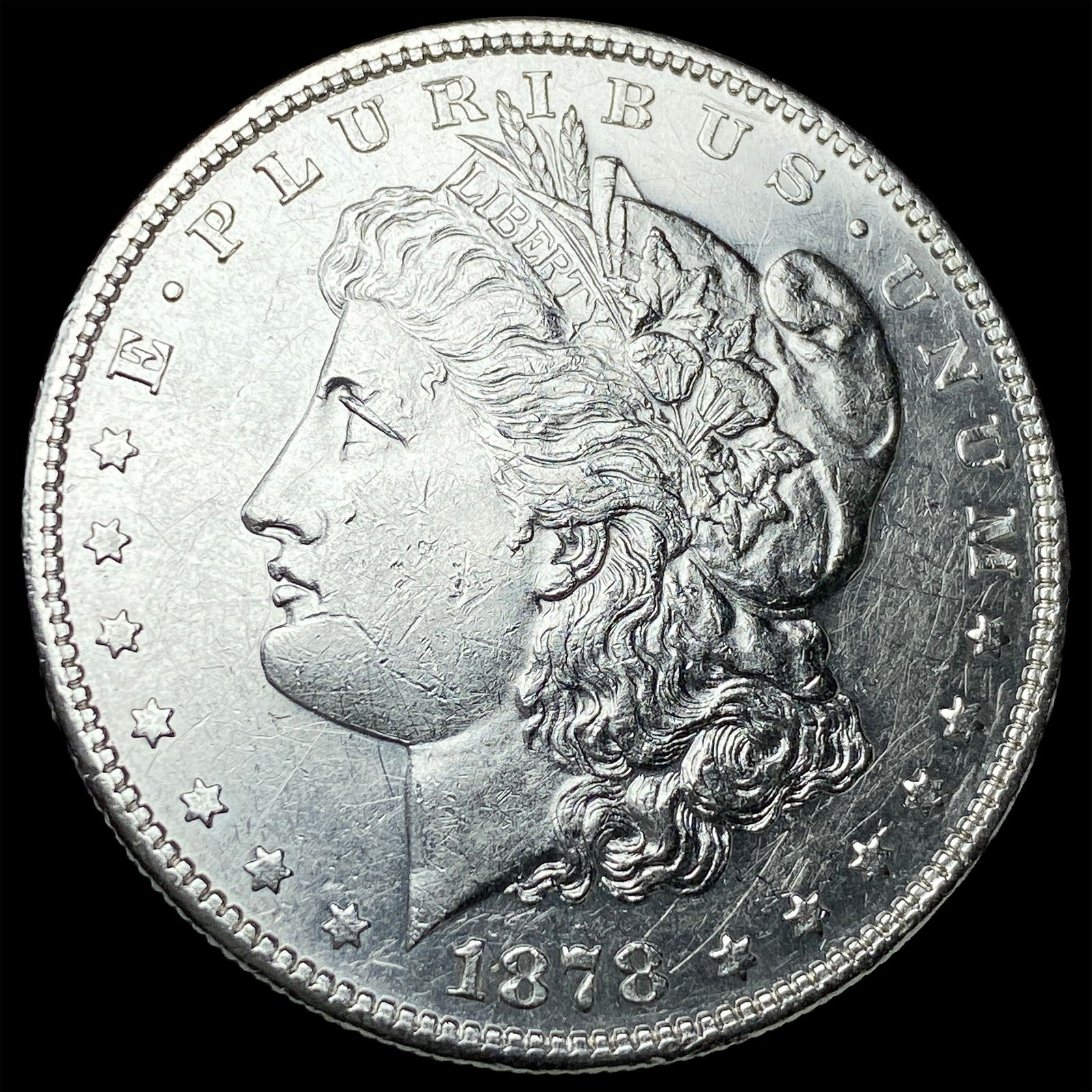 1878 Morgan Silver Dollar CLOSELY UNCIRCULATED: 1878 Morgan Silver Dollar CLOSELY UNCIRCULATED