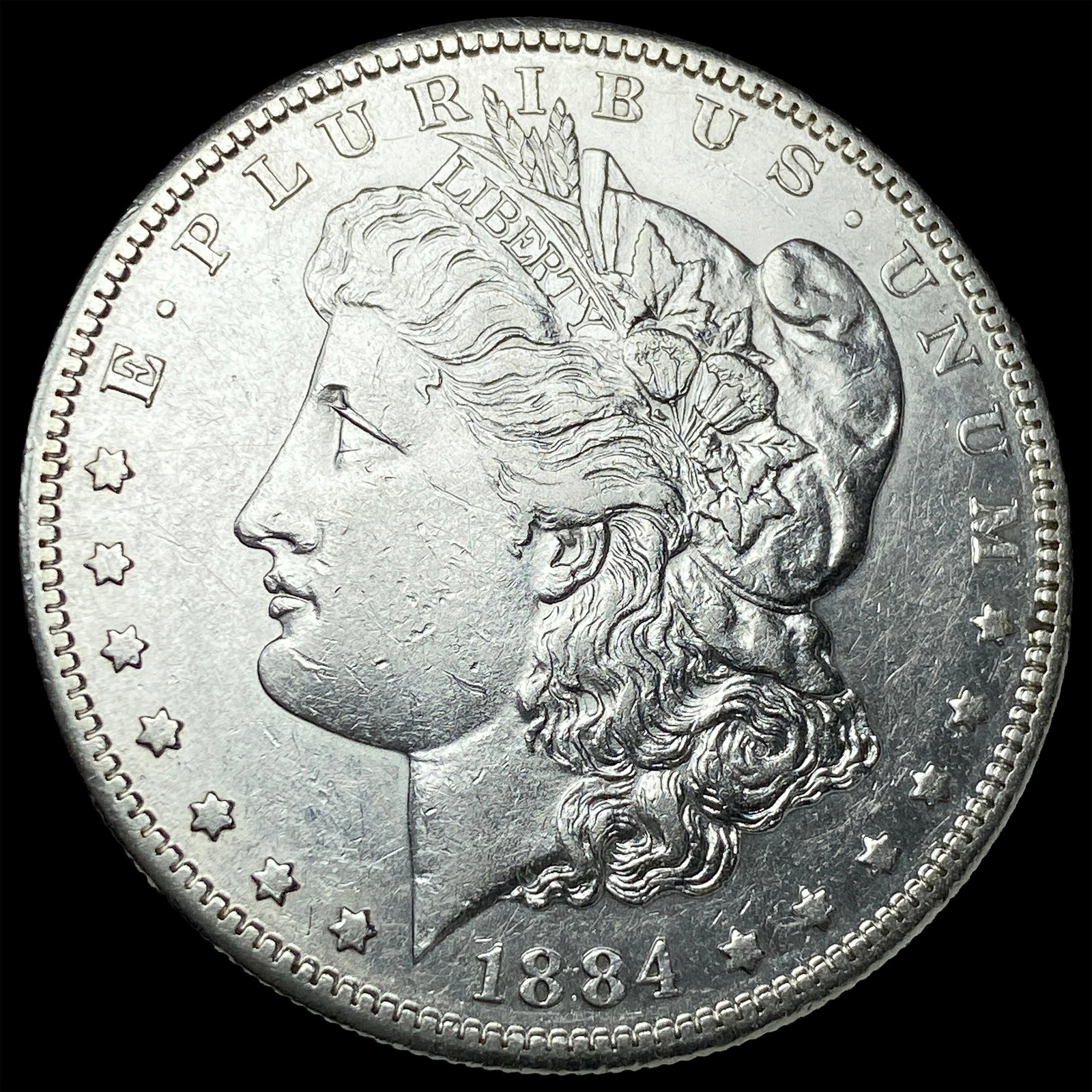 1884-S Silver Morgan Dollar CLOSELY UNCIRCULATED: 1884-S Silver Morgan Dollar CLOSELY UNCIRCULATED