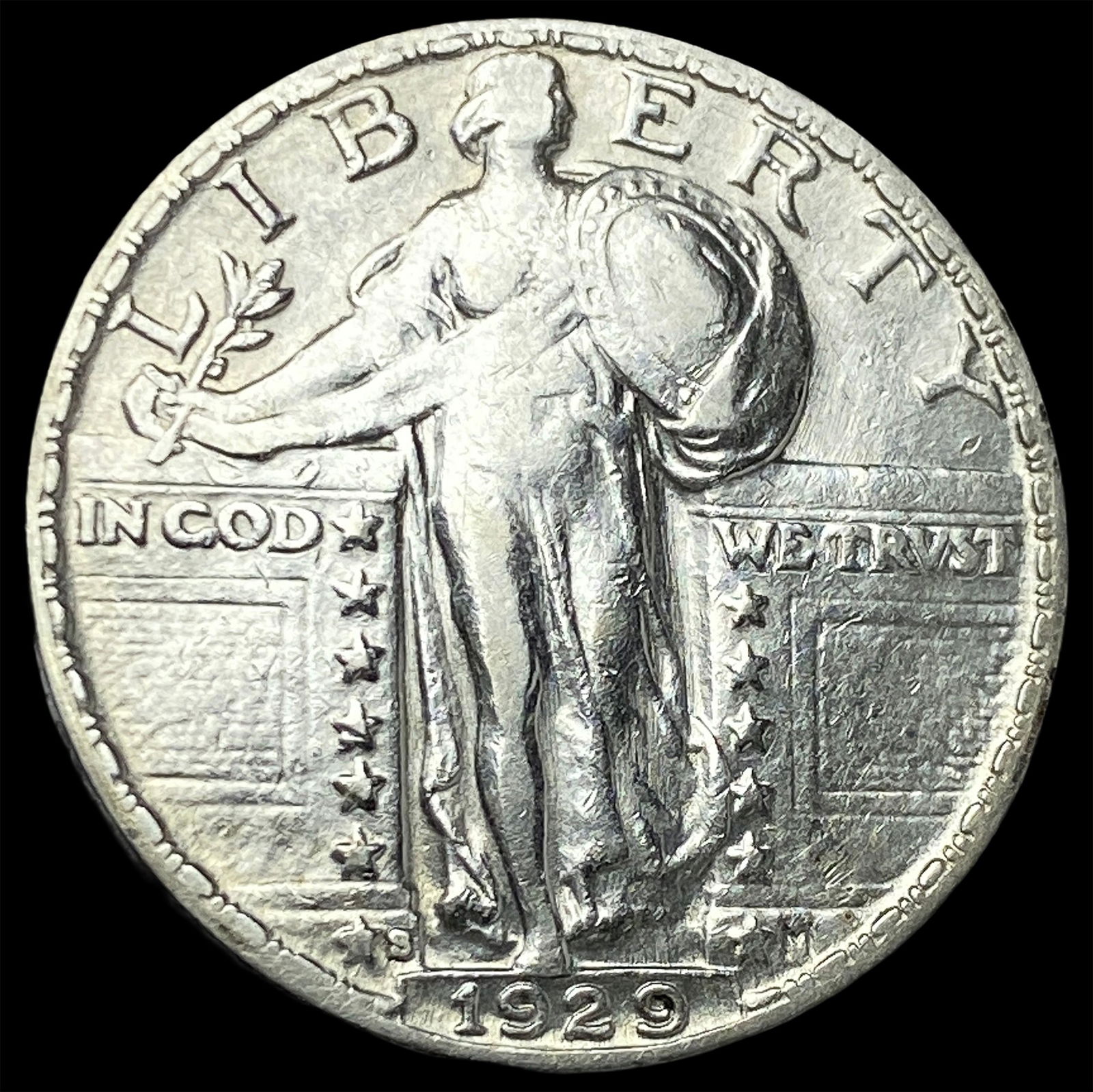 1929-S Silver Standing Liberty Quarter CLOSELY UNCIRCULATED (1 of 2)