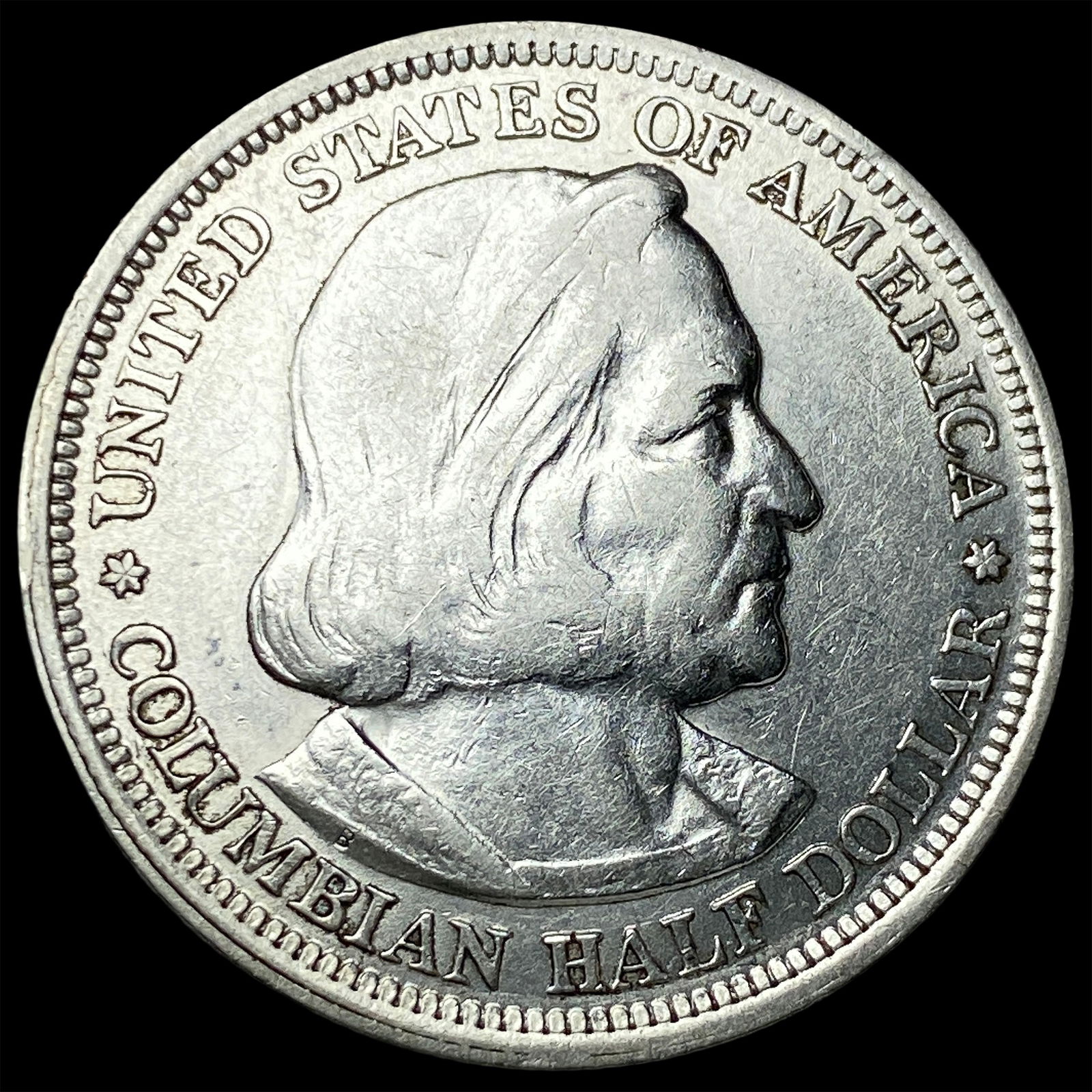 1893 Silver Columbian Half Dollar NEARLY UNCIRCULATED: 1893 Silver Columbian Half Dollar NEARLY UNCIRCULATED