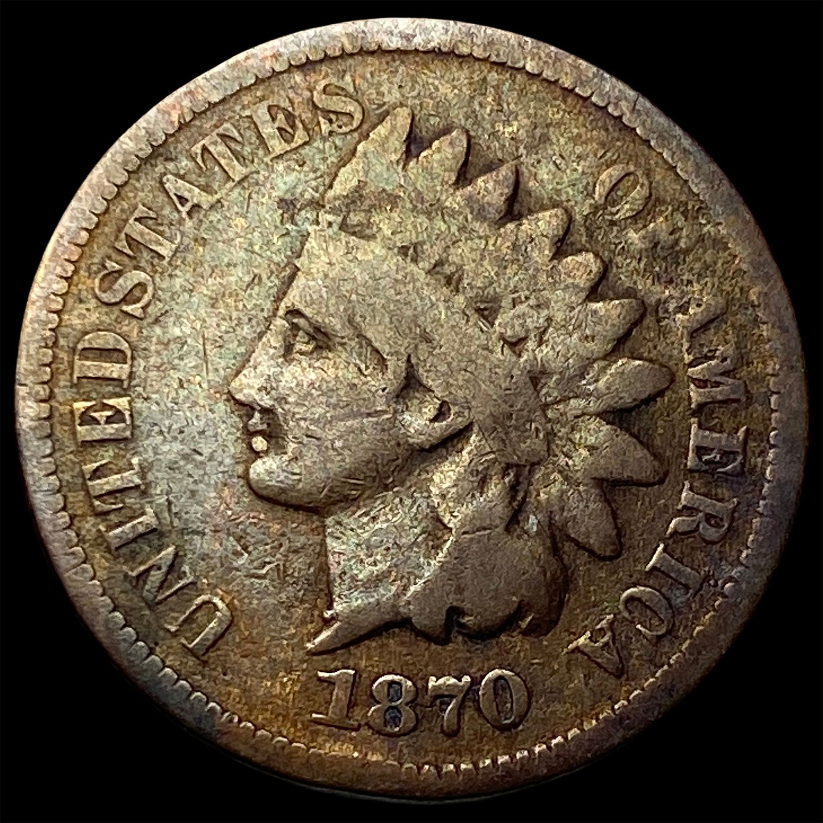 1870 Indian Head Cent LIGHTLY CIRCULATED (1 of 2)