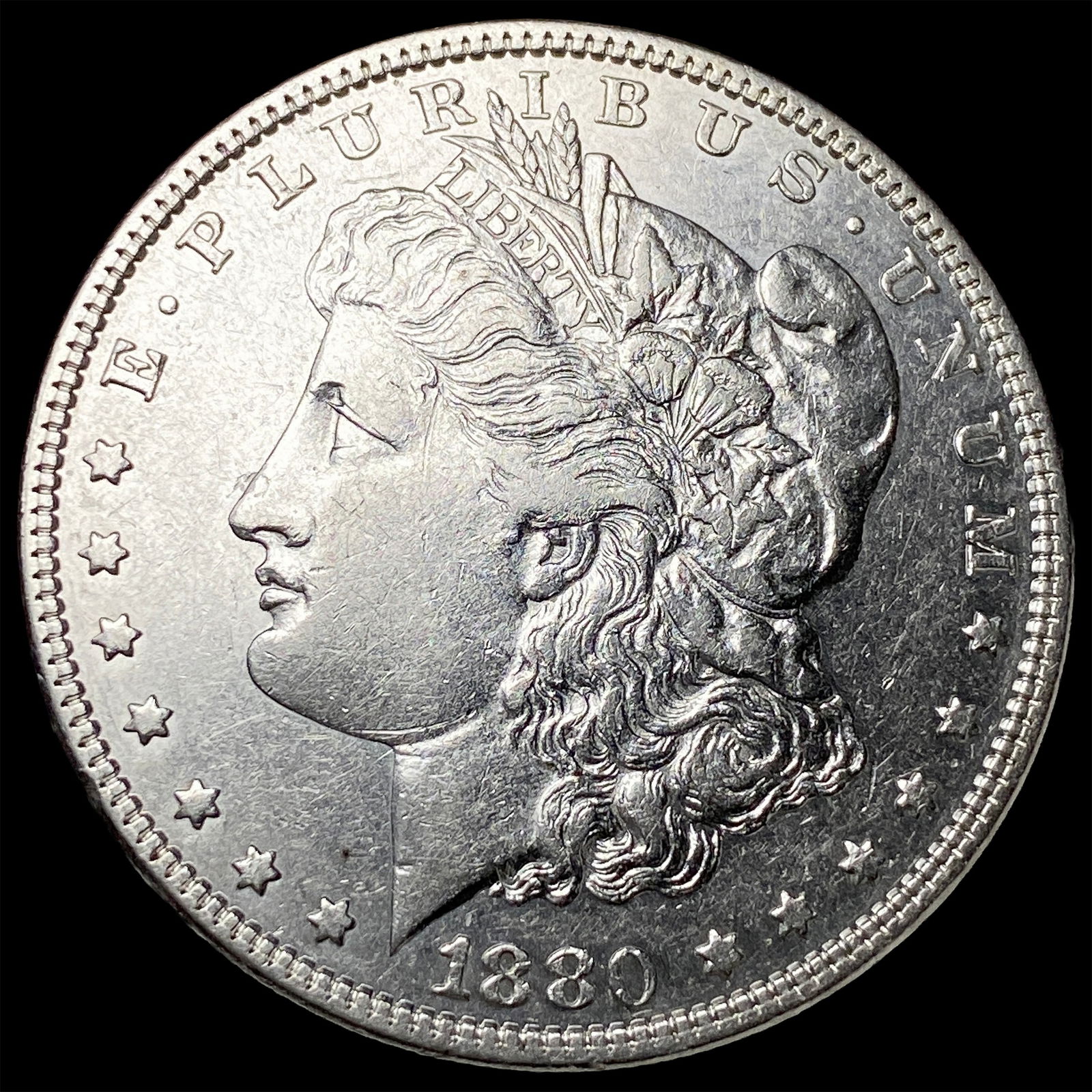 1880 Morgan Silver Dollar CLOSELY UNCIRCULATED (1 of 2)